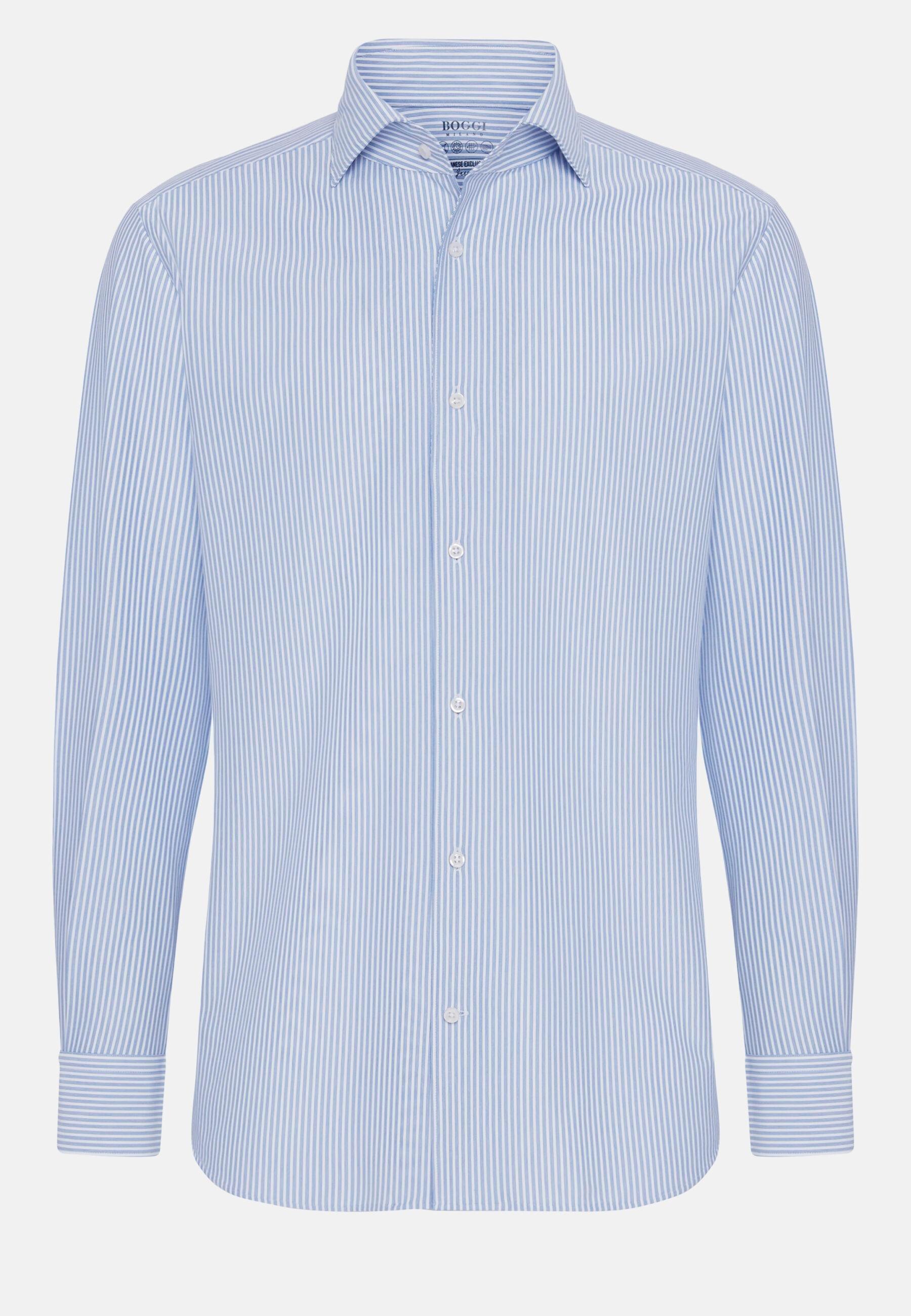 Regular Japanese Jersey Polo Shirt Blue, Light Blue, large image number 9