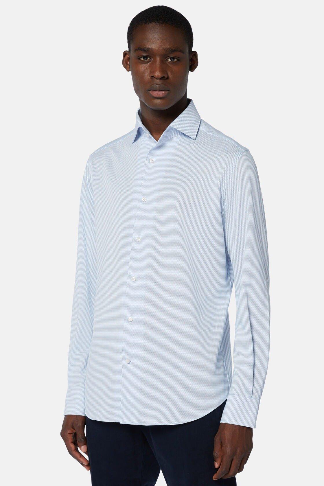 Regular Fit Japanese Jersey Polo Shirt Blue, Light Blue, medium