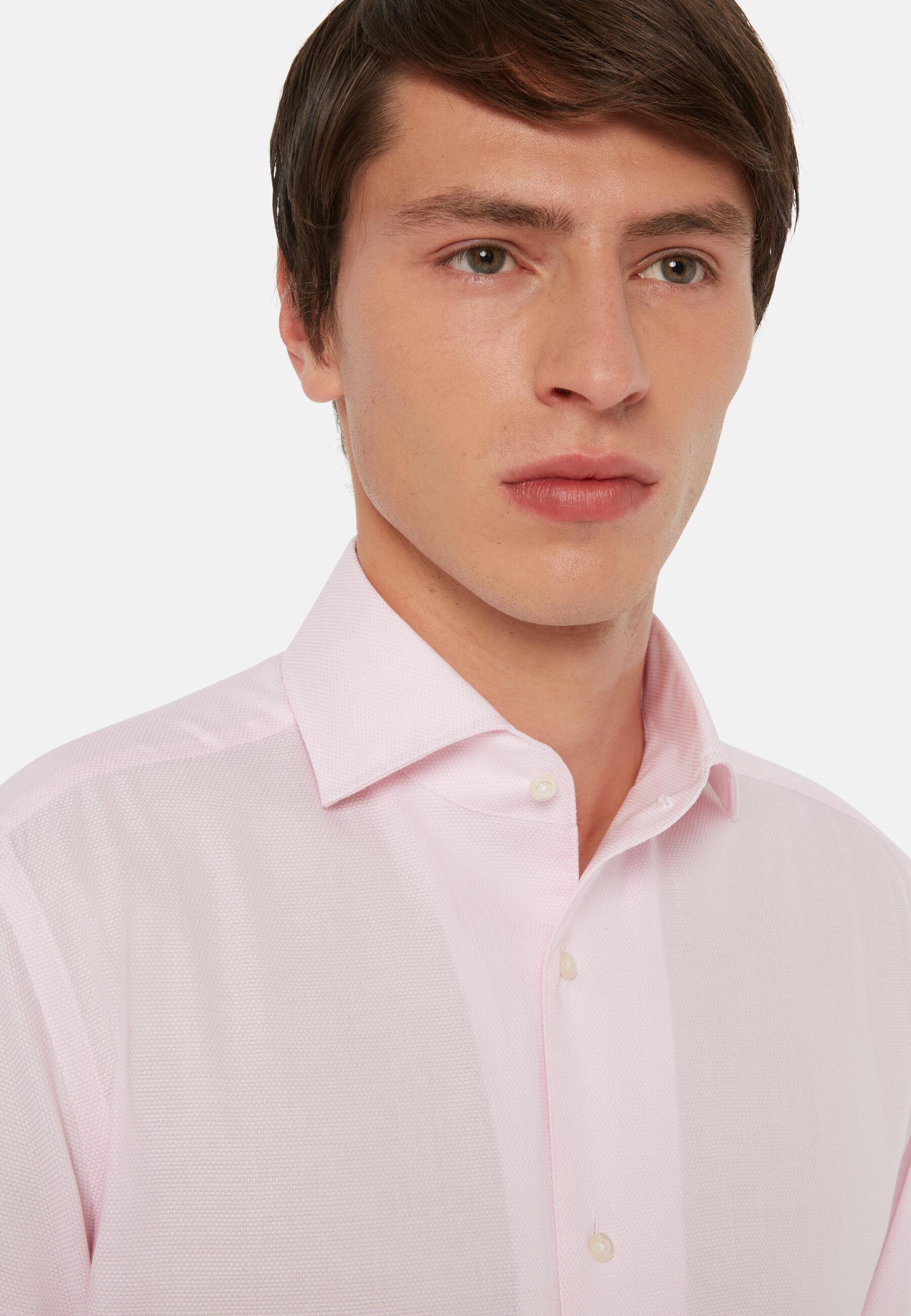 Cotton Dobby Shirt Pink, Pink, large image number 8