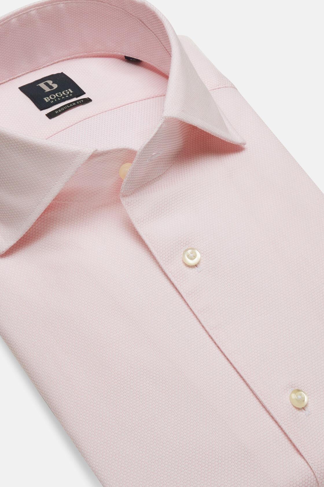 Cotton Dobby Shirt Pink, Pink, large image number 12