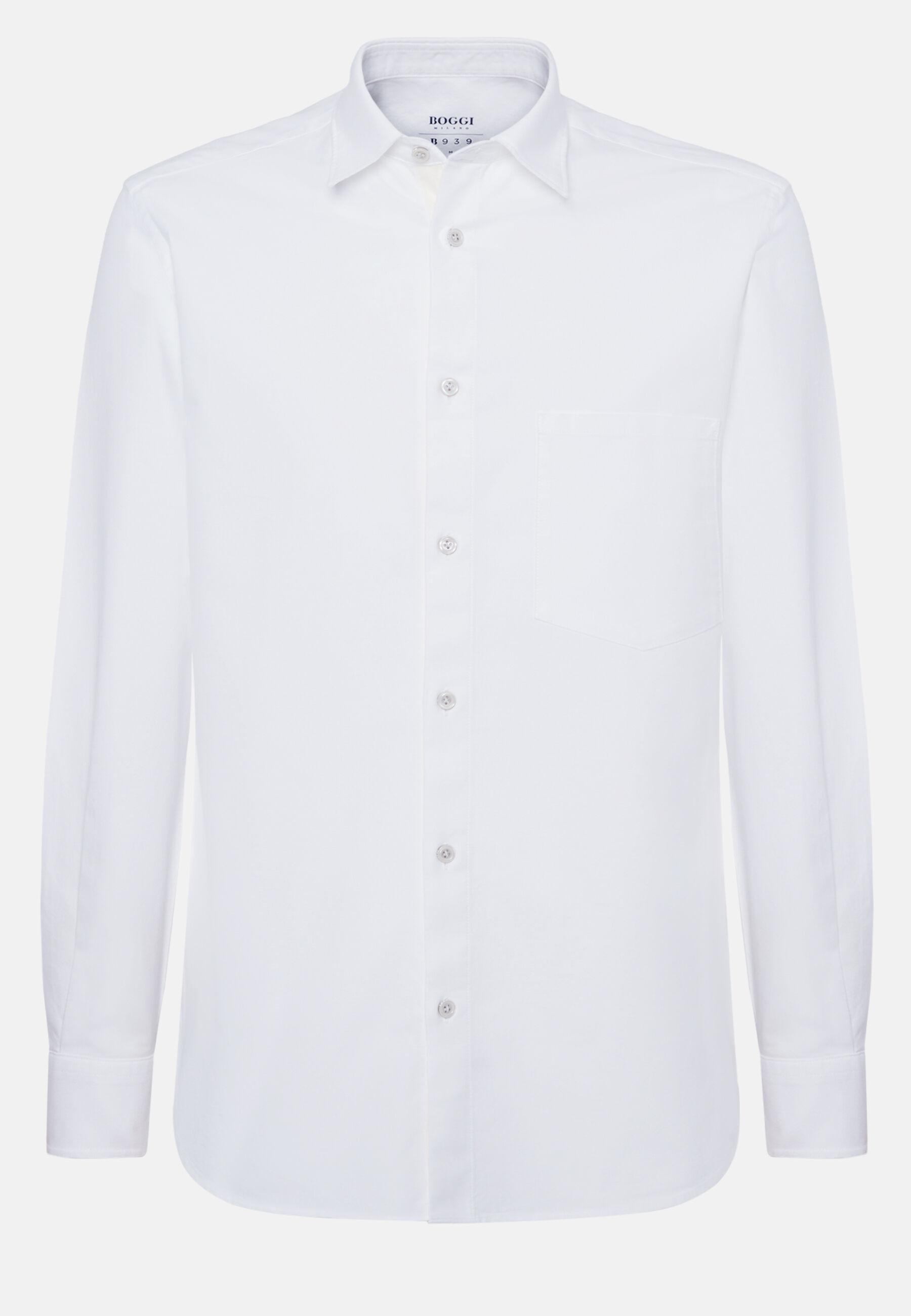 Oxford Cotton Shirt Regular Fit White, White, large image number 11