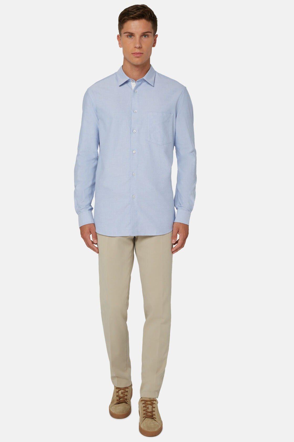 Oxford Cotton Shirt Regular Fit Blue, Light Blue, medium