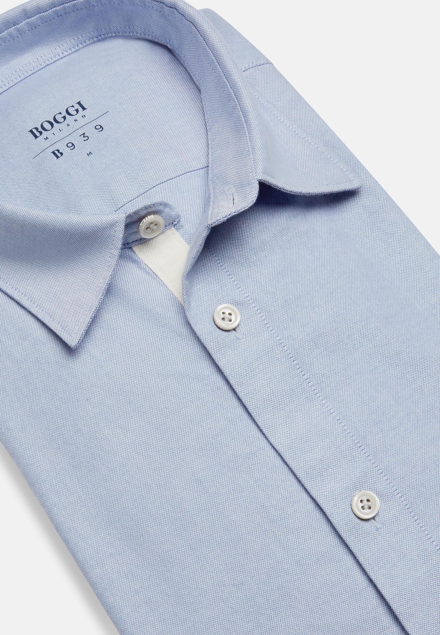 Oxford Cotton Shirt Regular Fit Blue, , large image number 4