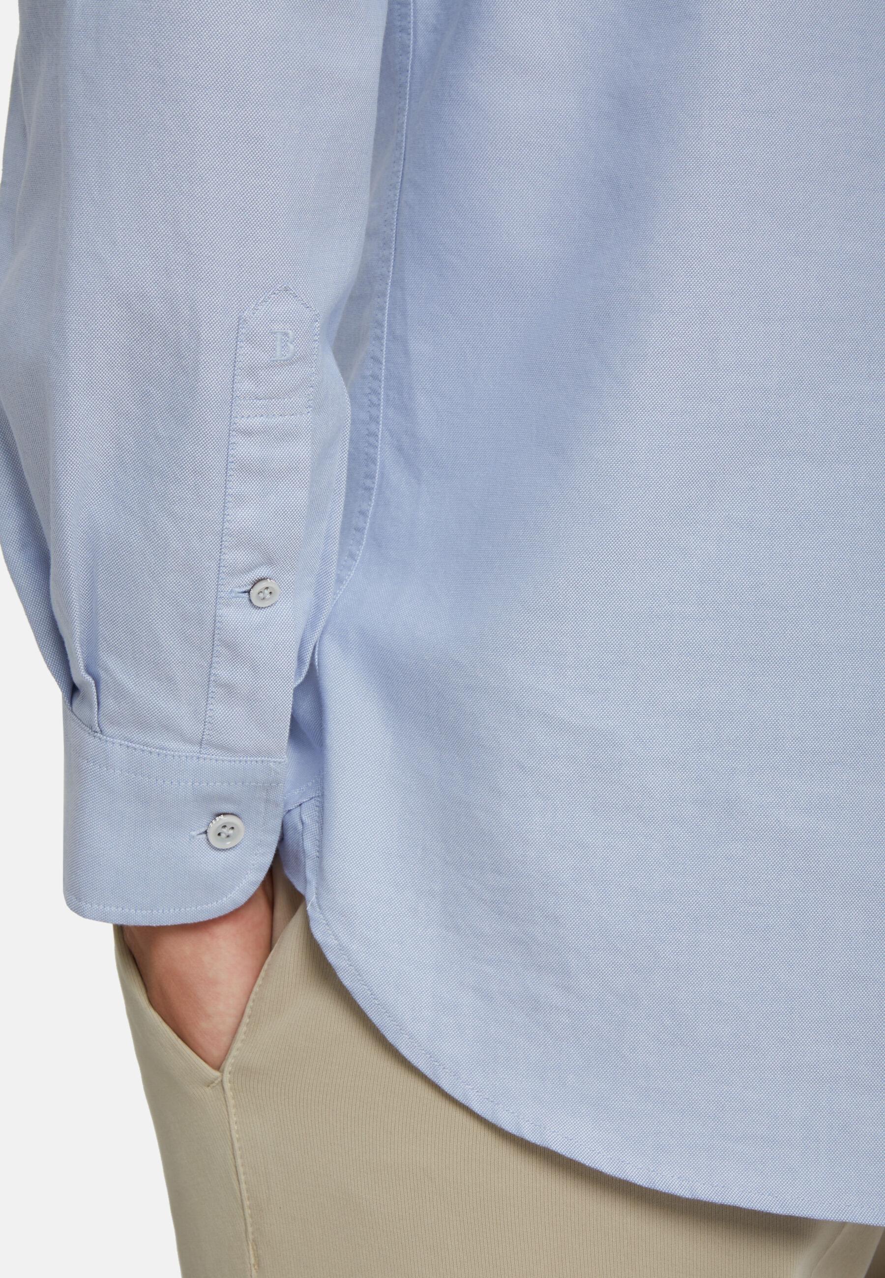 Oxford Cotton Shirt Regular Fit Blue, Light Blue, large image number 5
