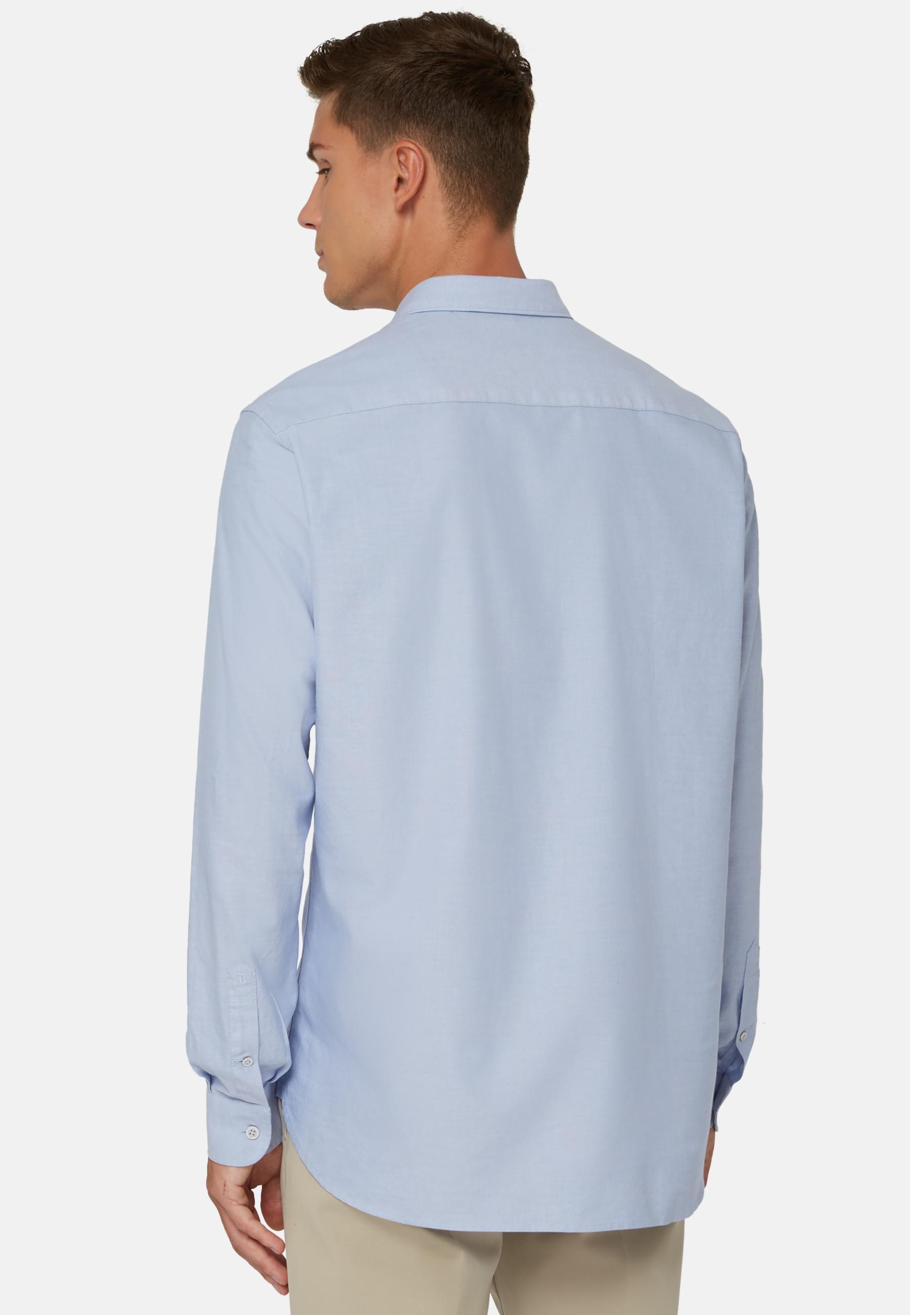 Oxford Cotton Shirt Regular Fit Blue, Light Blue, large image number 11