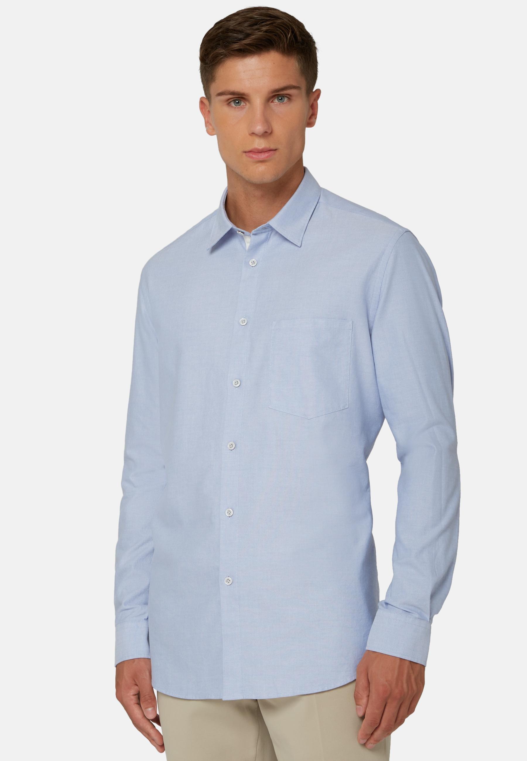 Oxford Cotton Shirt Regular Fit Blue, Light Blue, large image number 13