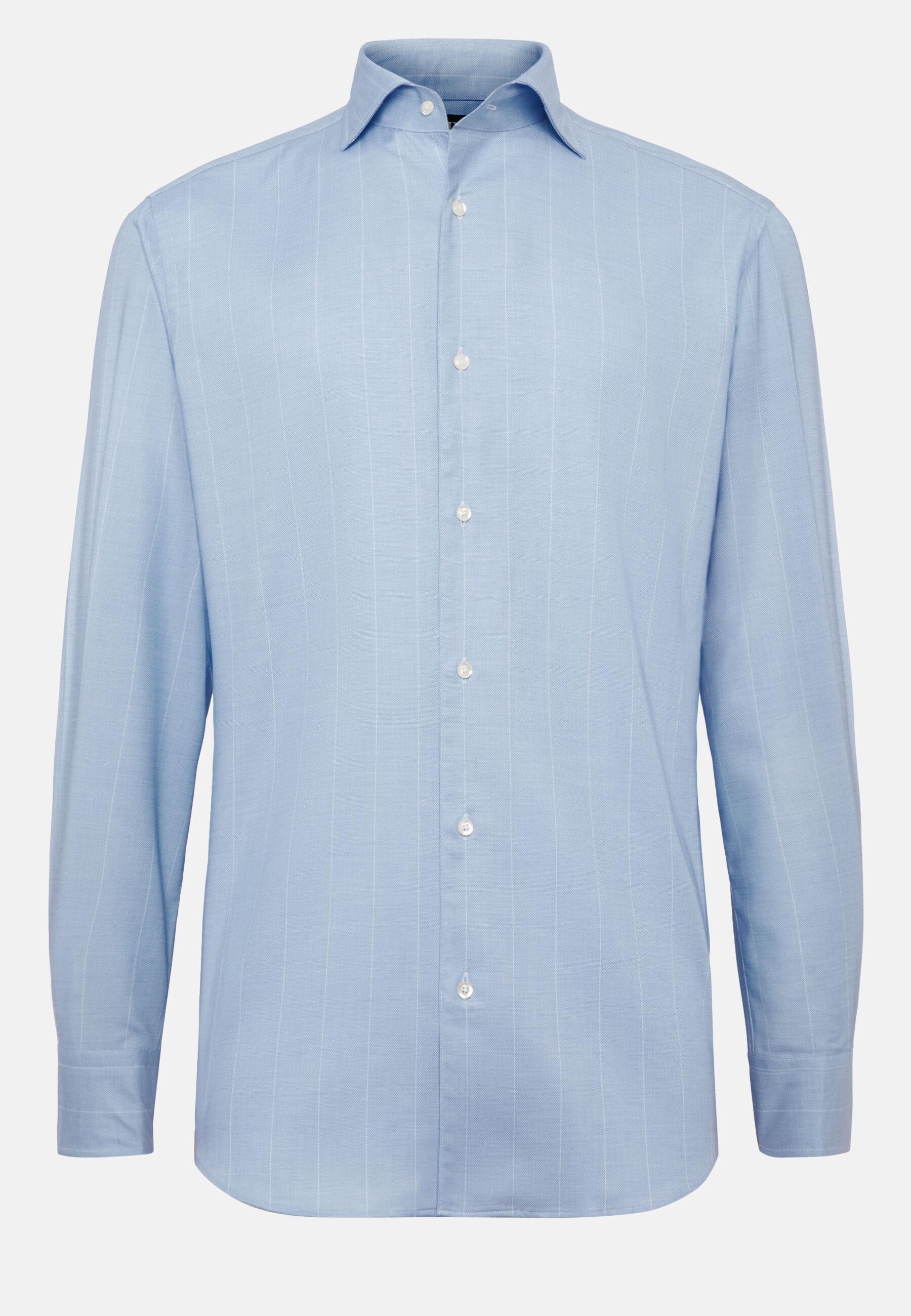 Cotton Dobby Shirt Blue, Light Blue, large image number 14