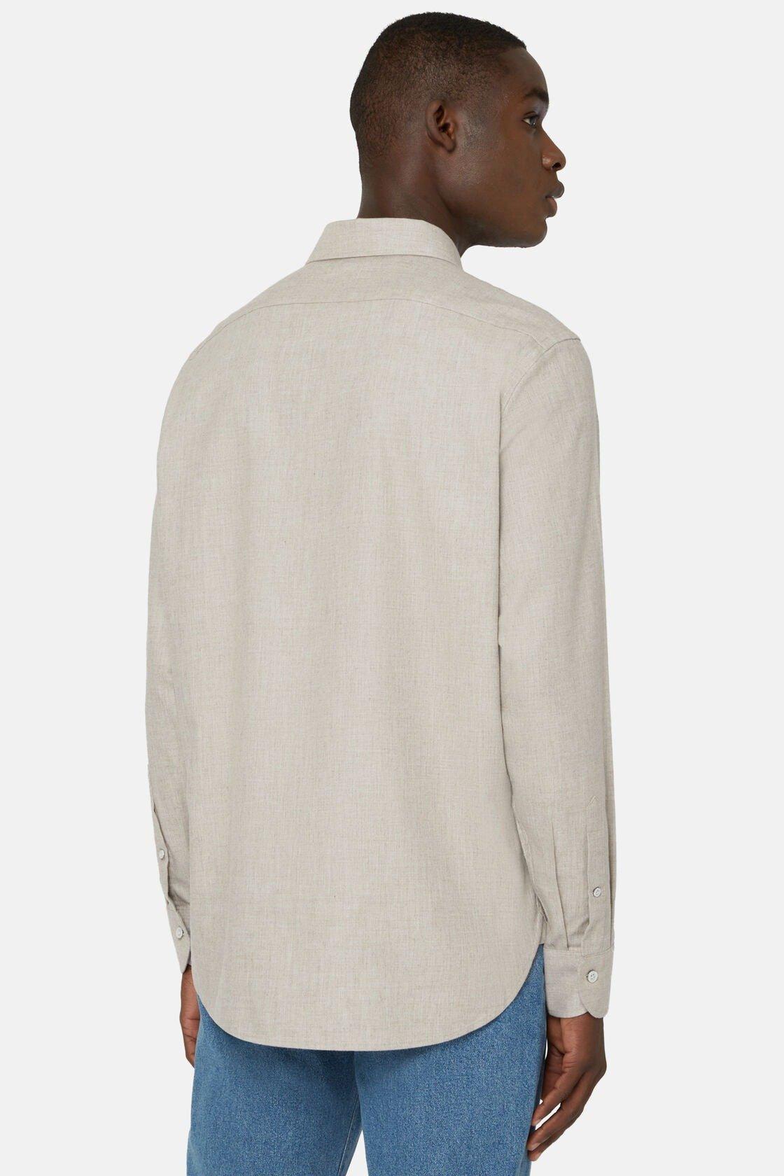 Cotton Tencel Shirt Regular Fit Beige, Beige, large image number 1