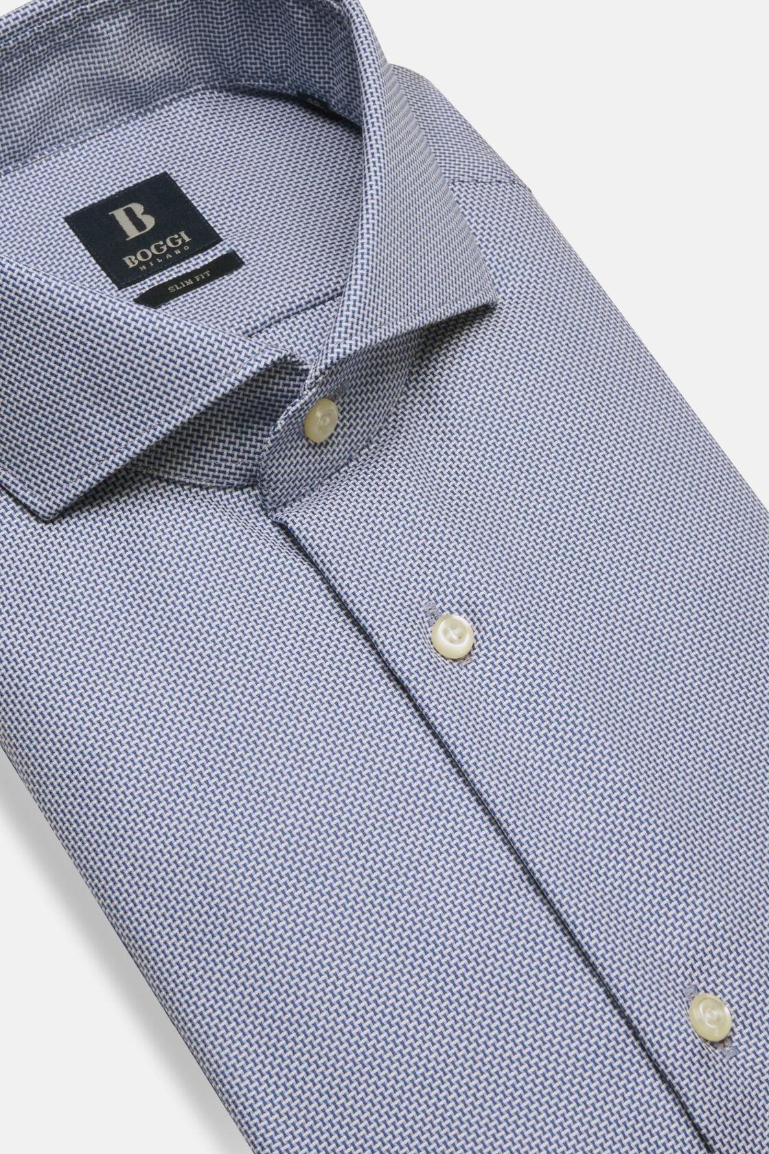 Slim Fit Shirt Blue, Blue, large image number 12