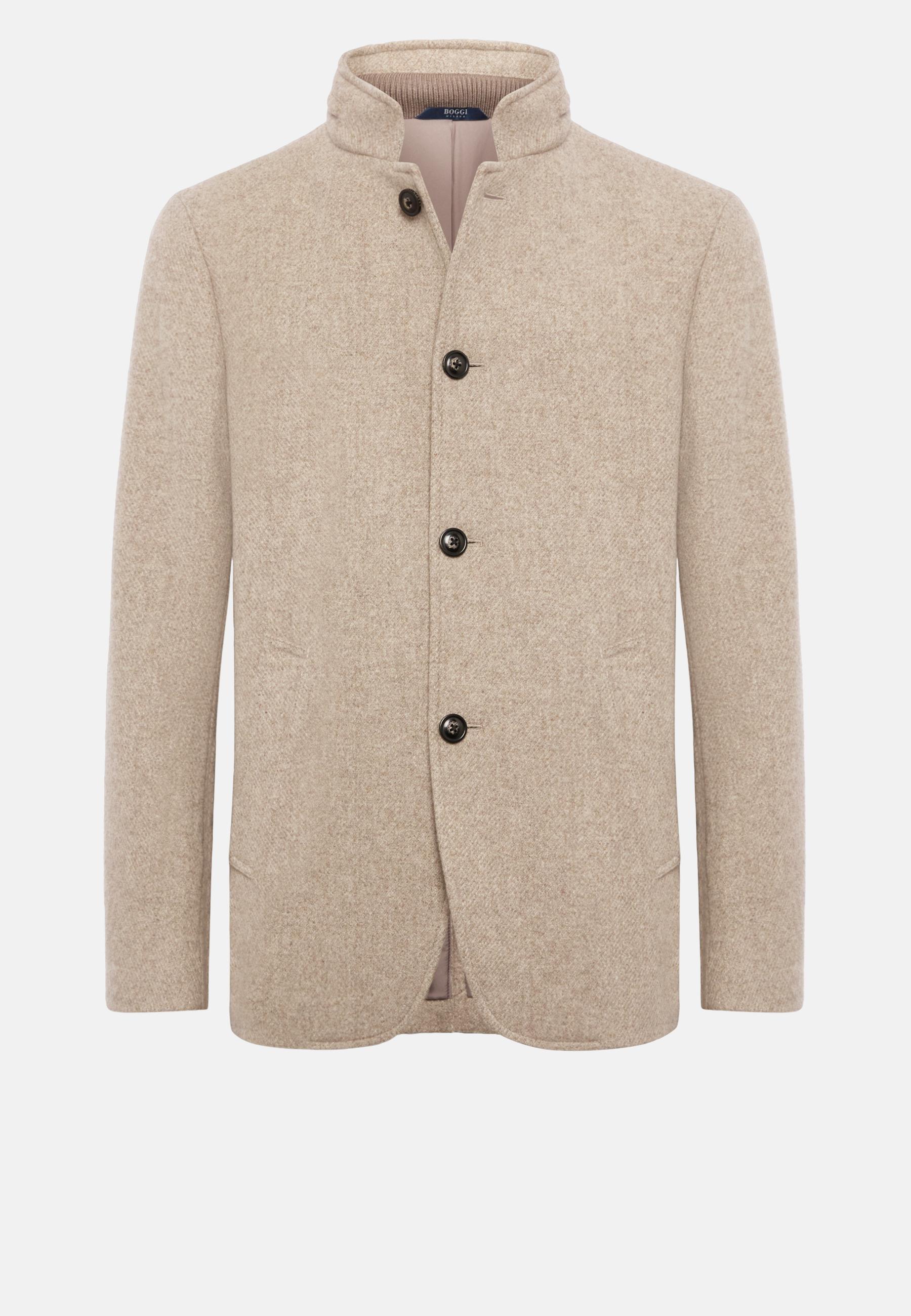 Caban In Stretch Wool Grey, , large image number 3