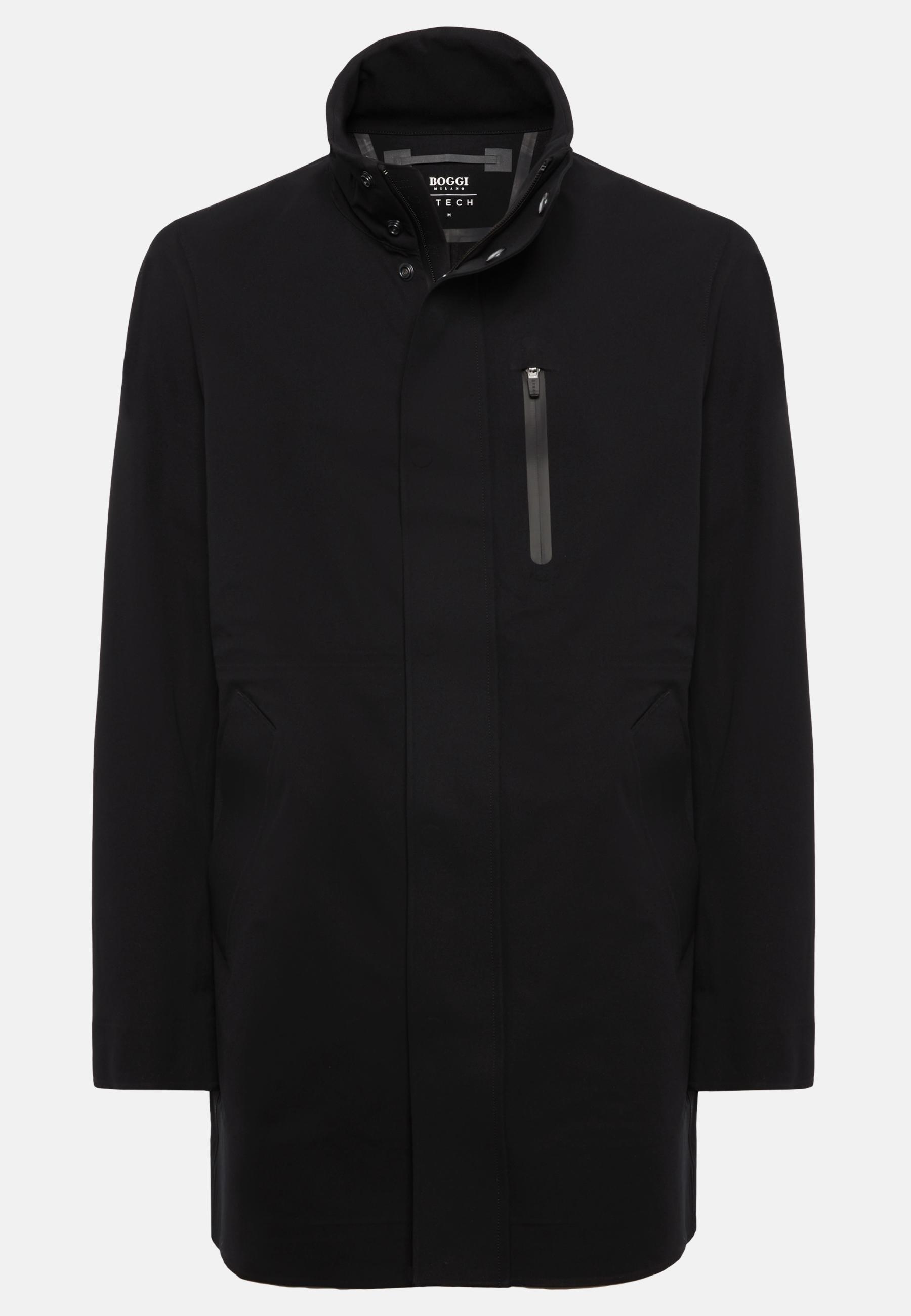 Recycled Technical Fabric B Tech Car Coat Black, , large image number 3