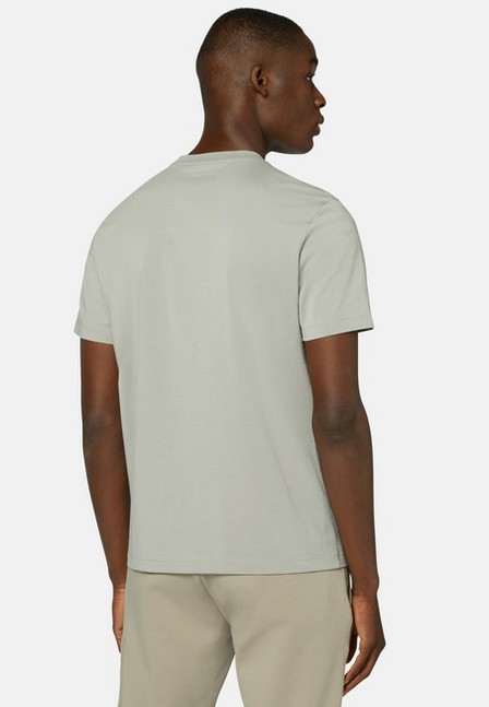 Boggi Milano Grey T-Shirt In Stretch Supima Cotton