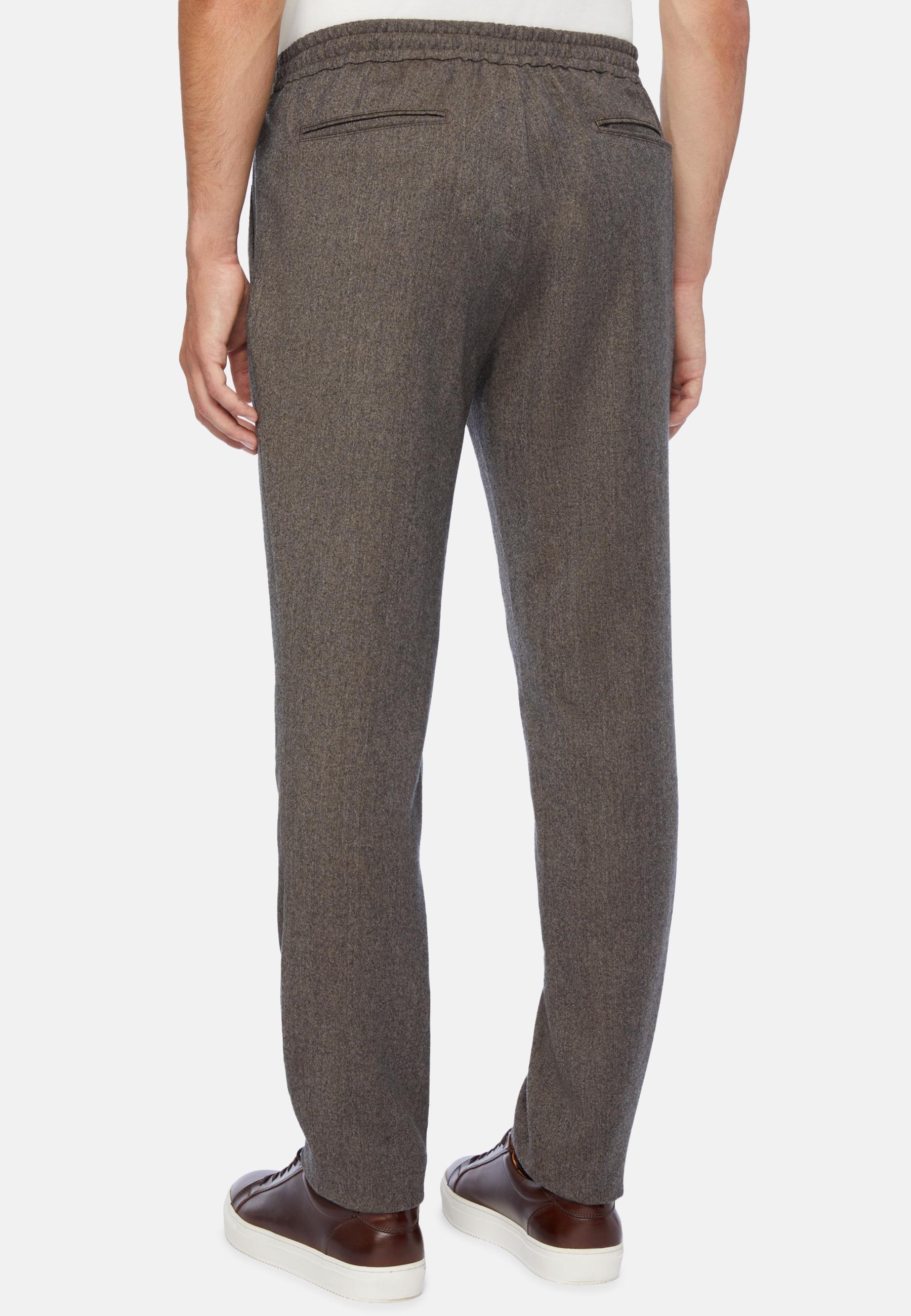 City Trousers In Flannel Brown, Taupe, large image number 2