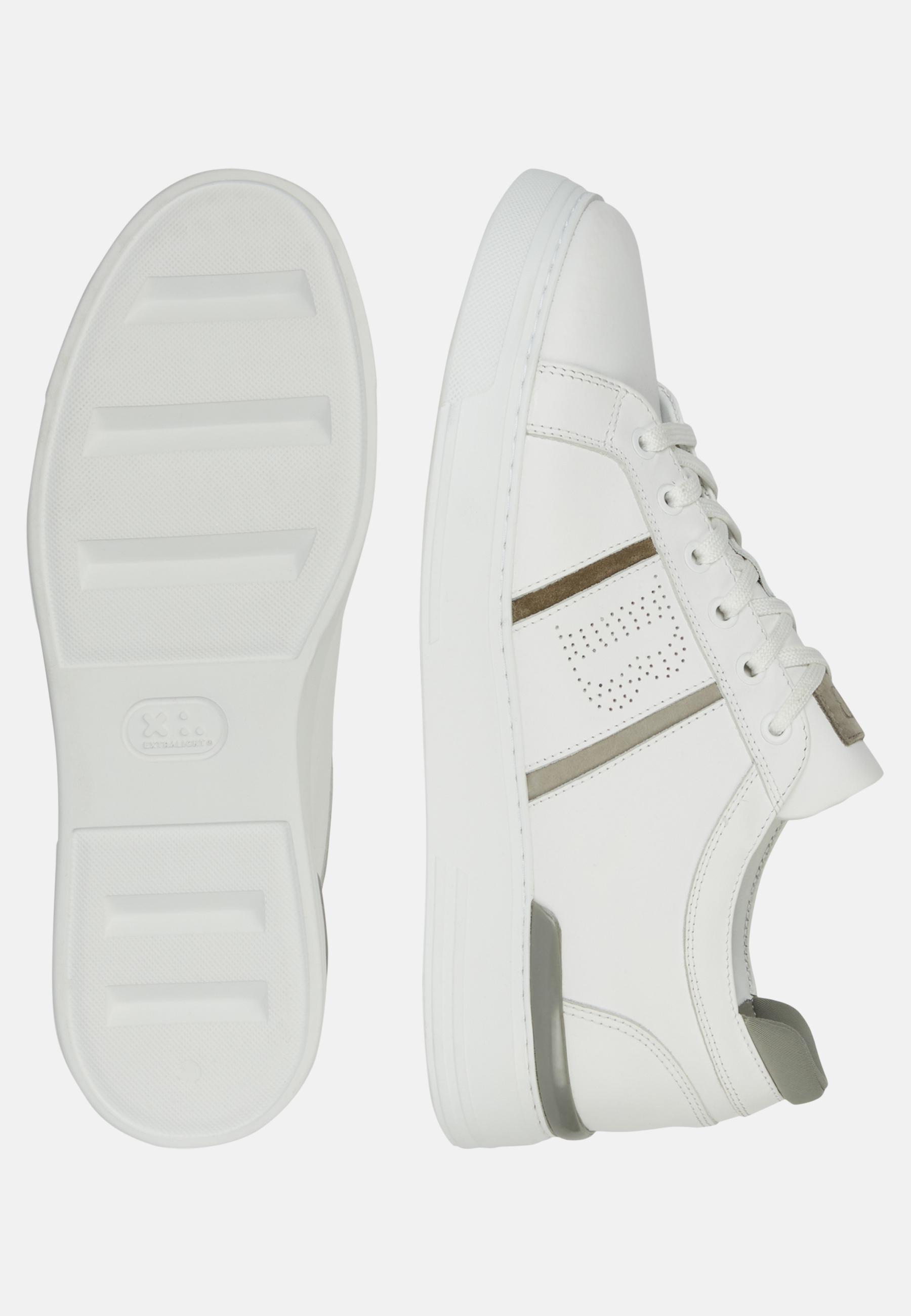Leather Trainers With Logo White, White, large image number 4