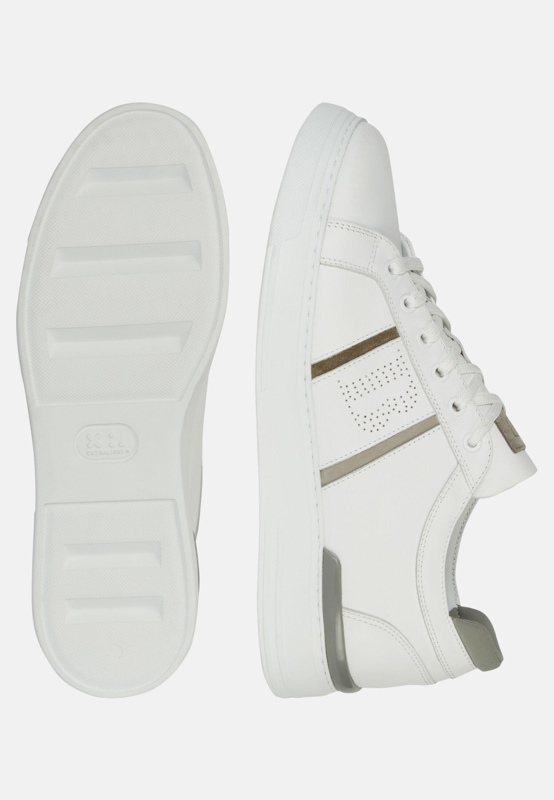 Leather Trainers With Logo White, White, large image number 5