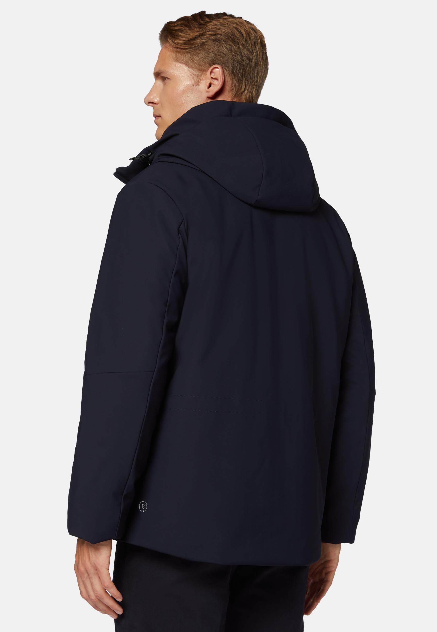Technical Fabric Padded Block Jacket Navy, Navy blue, large image number 2