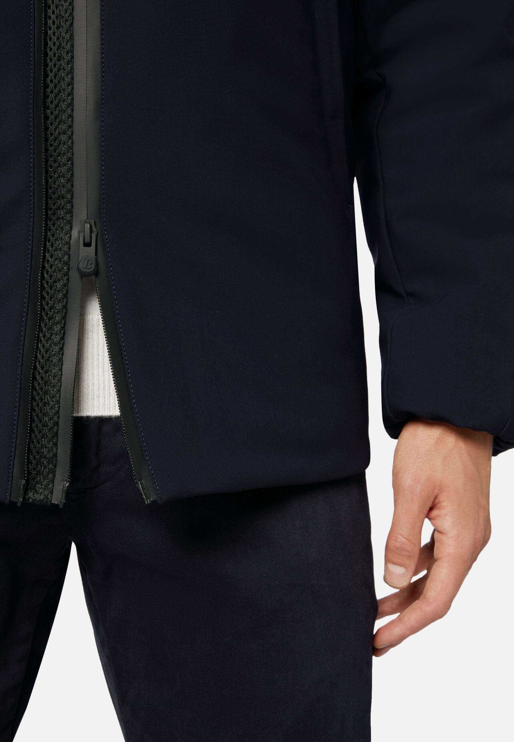 Technical Fabric Padded Block Jacket Navy, Navy blue, large image number 5