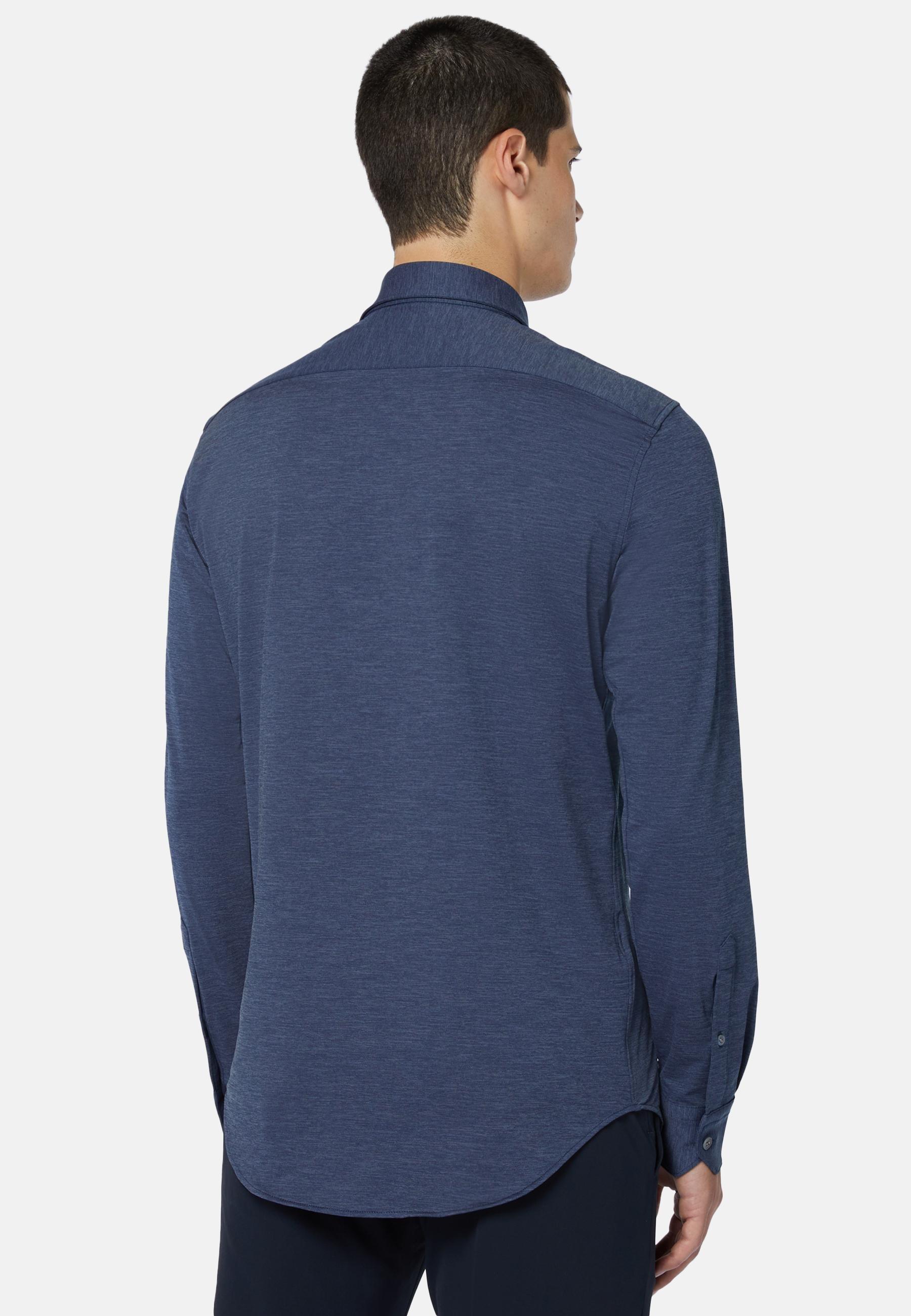 Slim Fit Shirt Navy, Navy blue, large image number 1