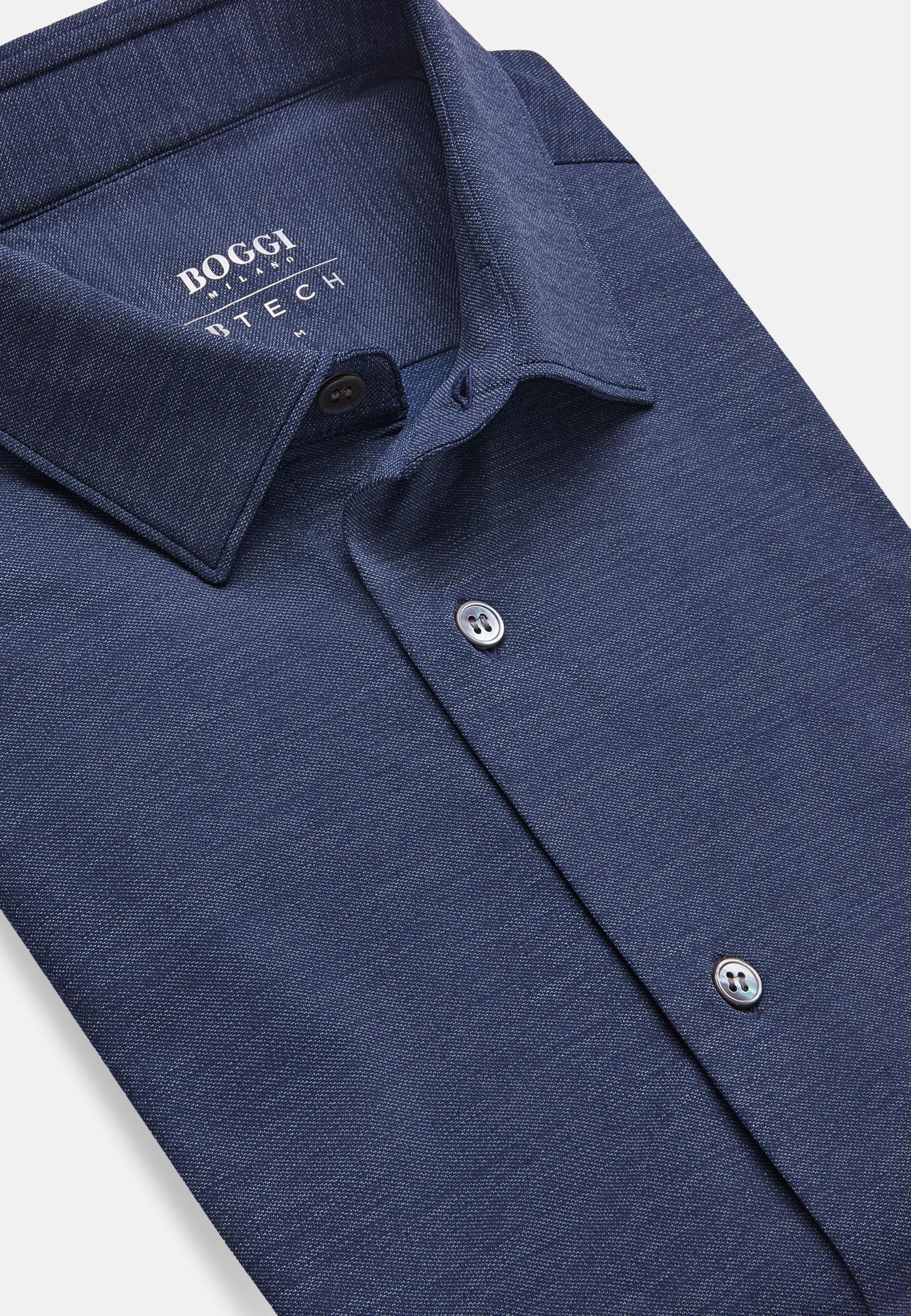 Slim Fit Shirt Navy, Navy blue, large image number 3