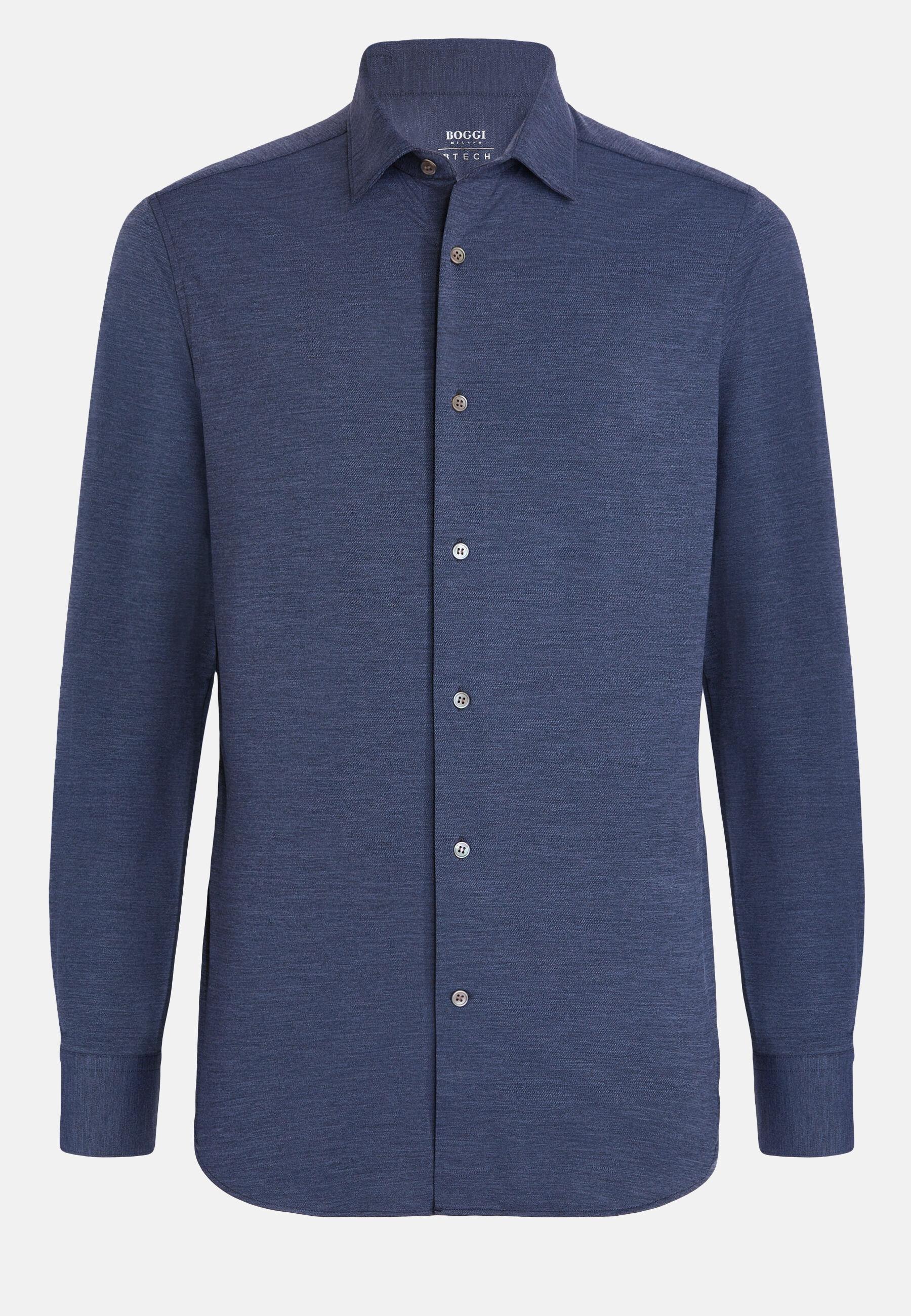 Slim Fit Shirt Navy, Navy blue, large image number 9