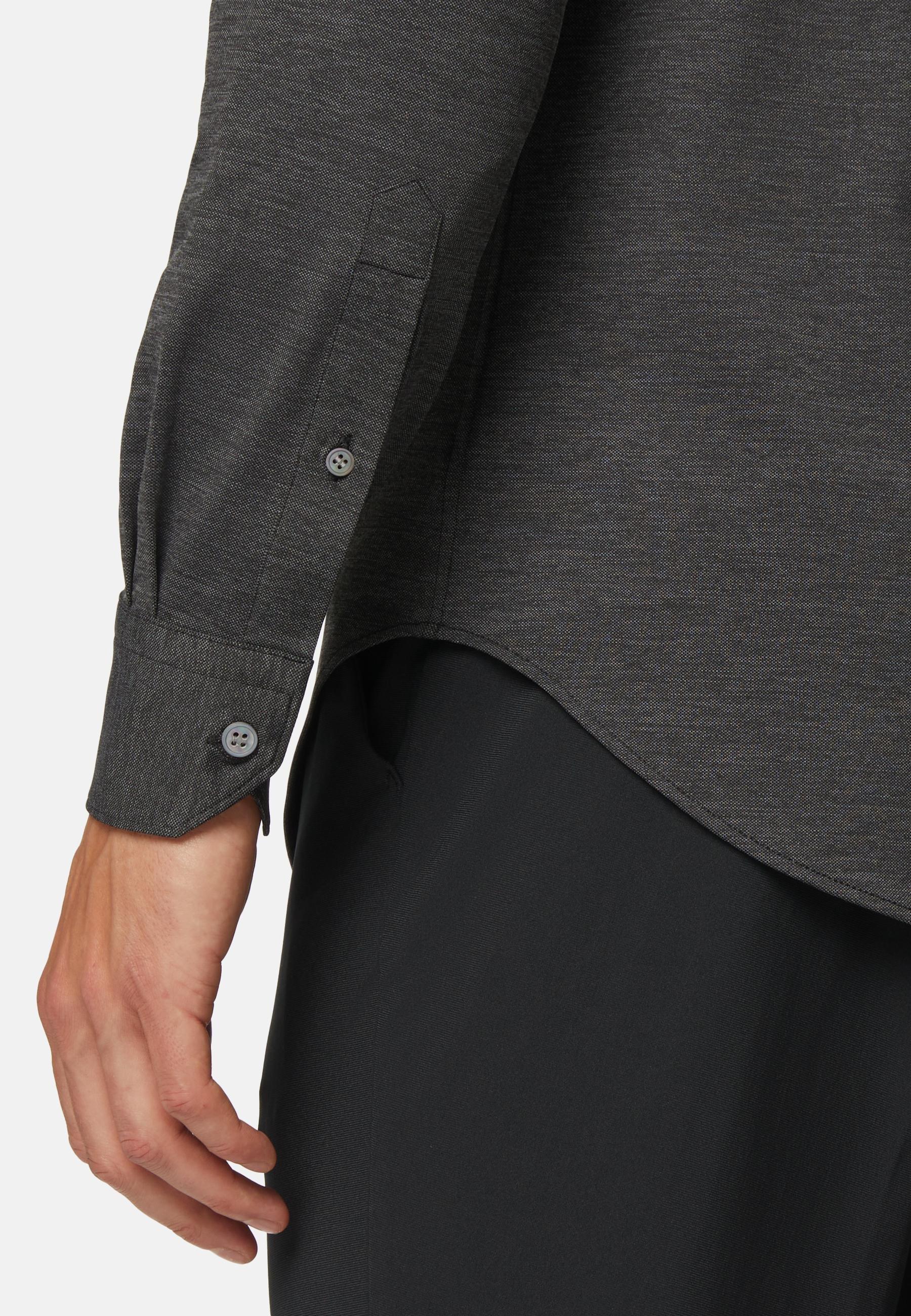 Slim Fit Anthracite Shirt Black, , large image number 2