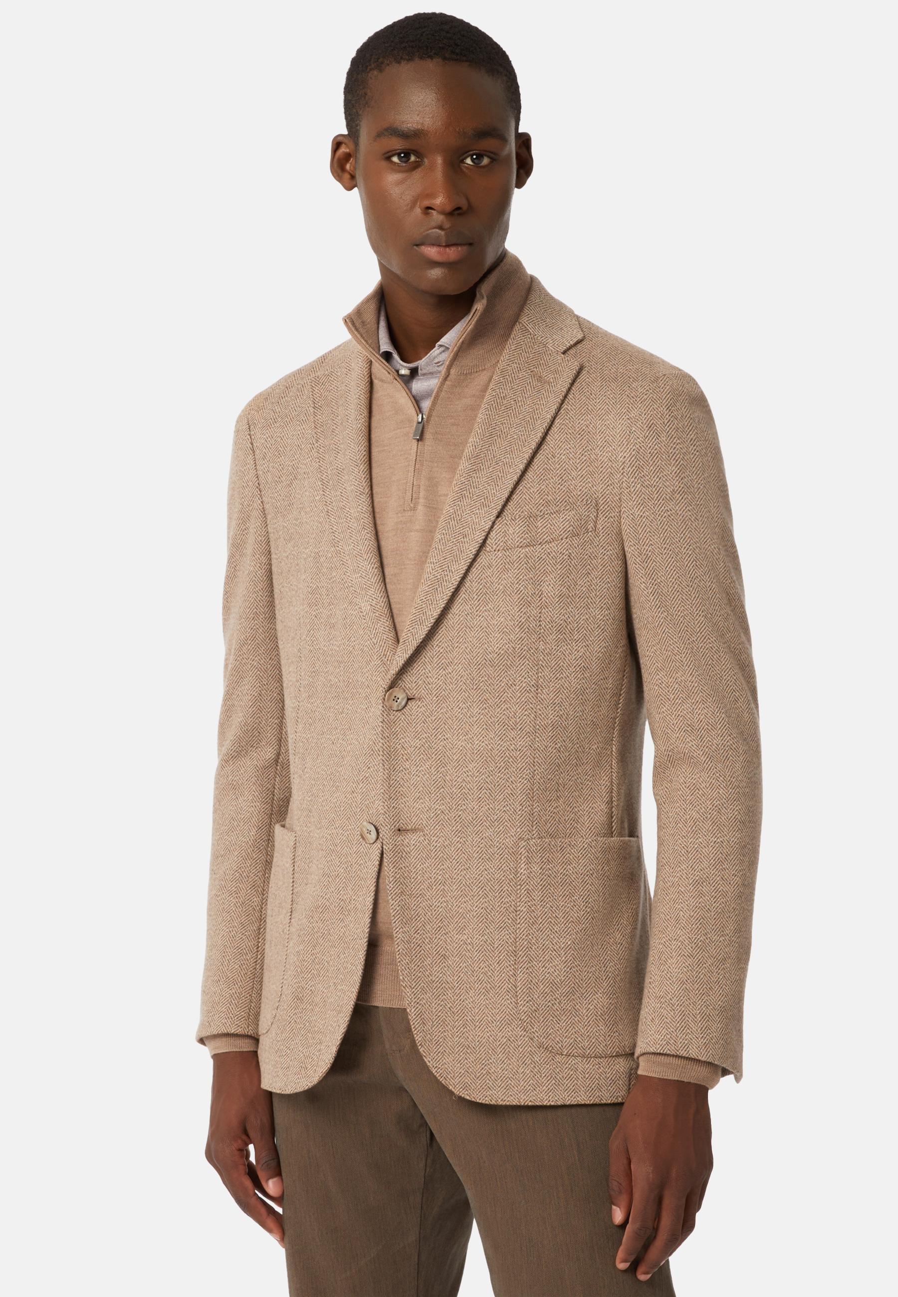 Boggi Milano - Brown jacket In a B Jersey Cotton Blend