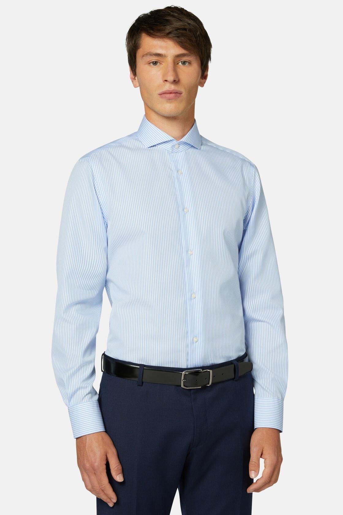 Striped Slim Fit Shirt Blue, Light Blue, large image number 2