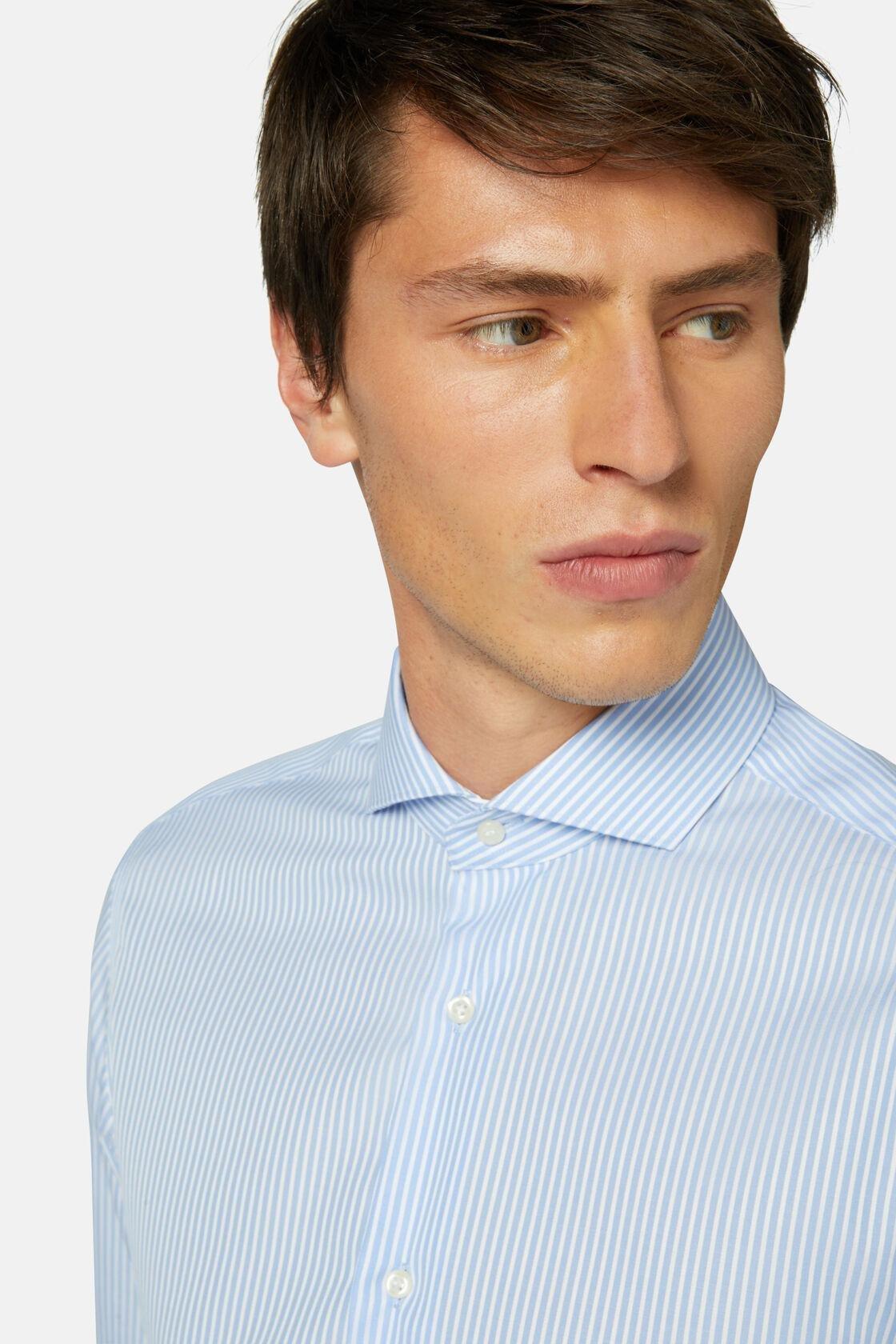 Striped Slim Fit Shirt Blue, Light Blue, large image number 4