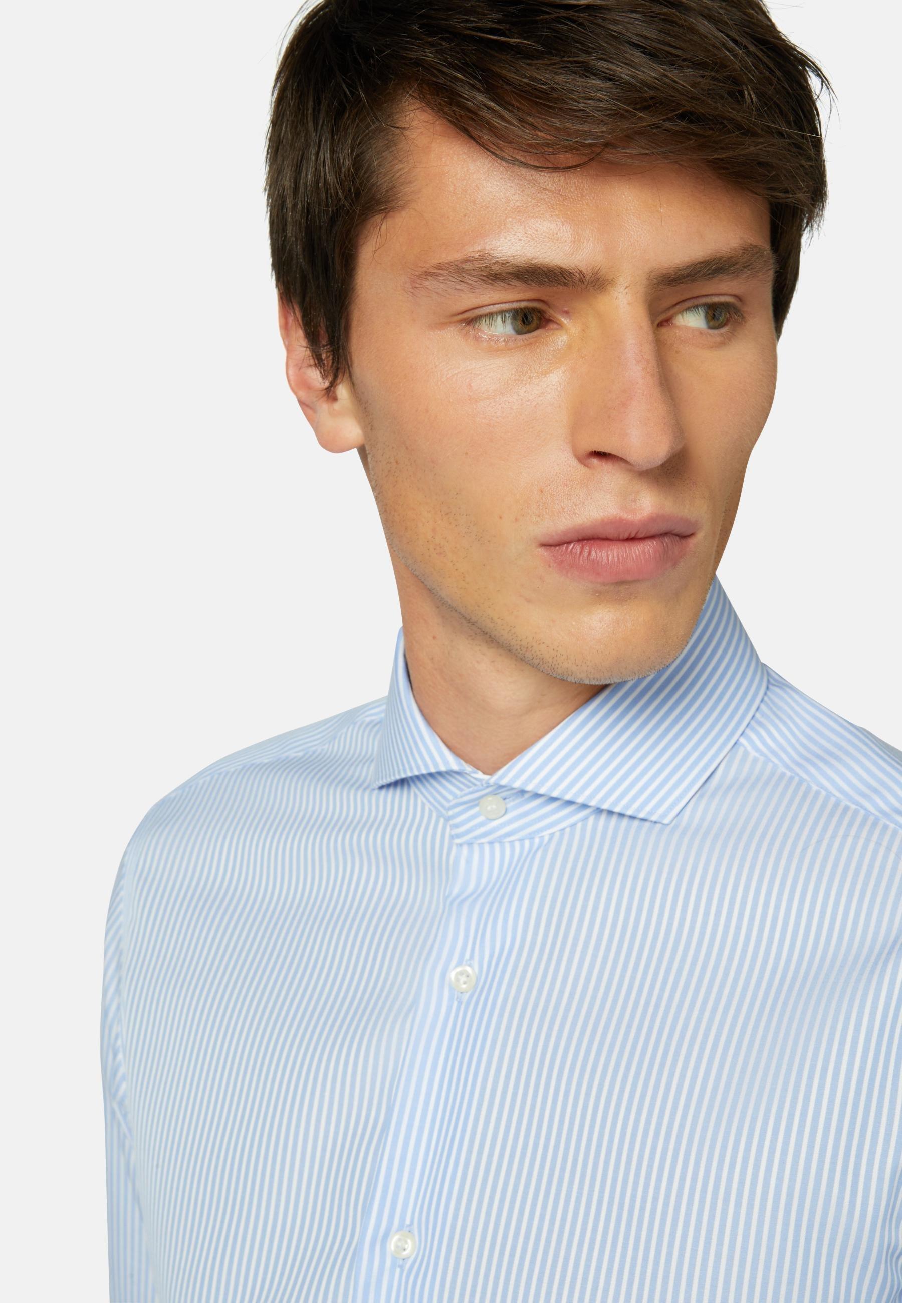 Striped Slim Fit Shirt Blue, Light Blue, large image number 5