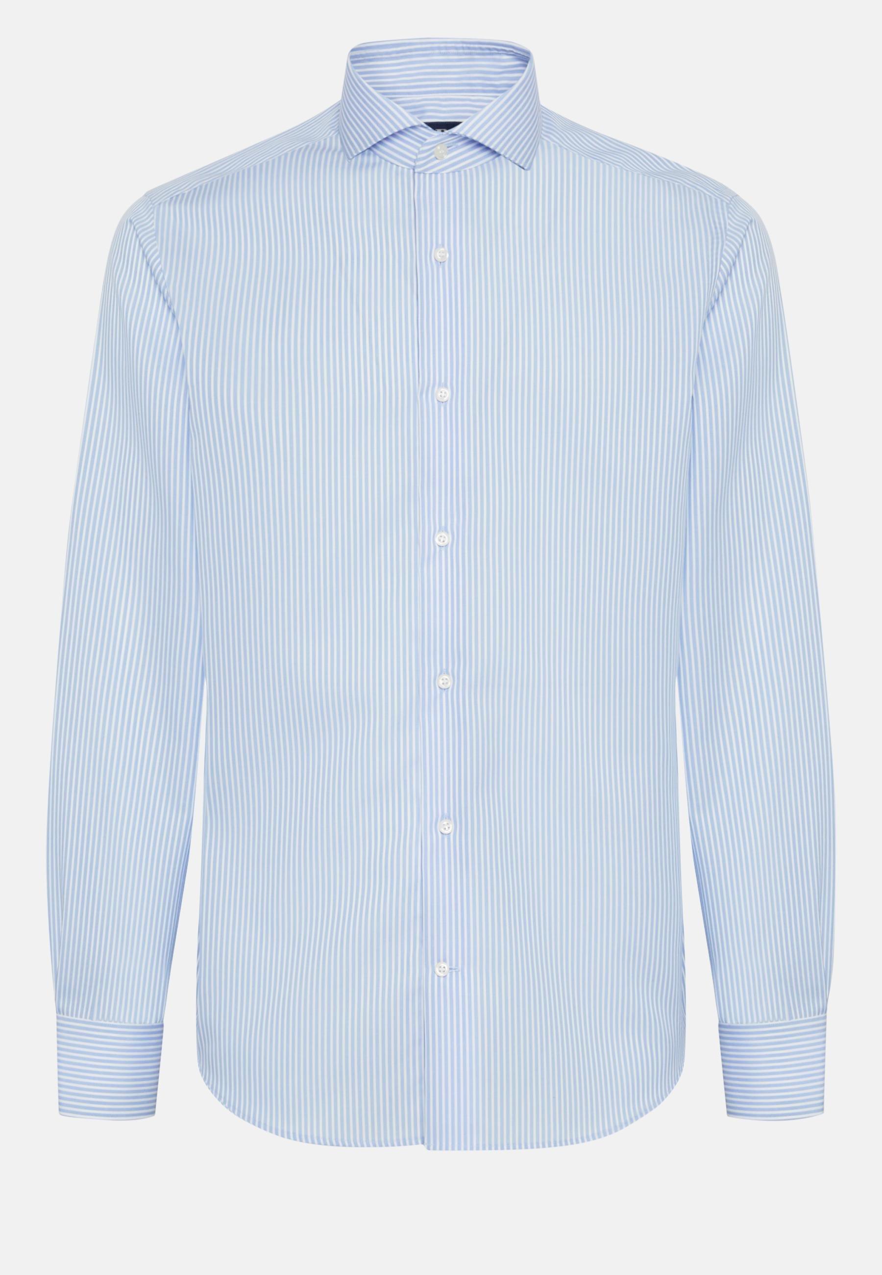 Striped Slim Fit Shirt Blue, Light Blue, large image number 9