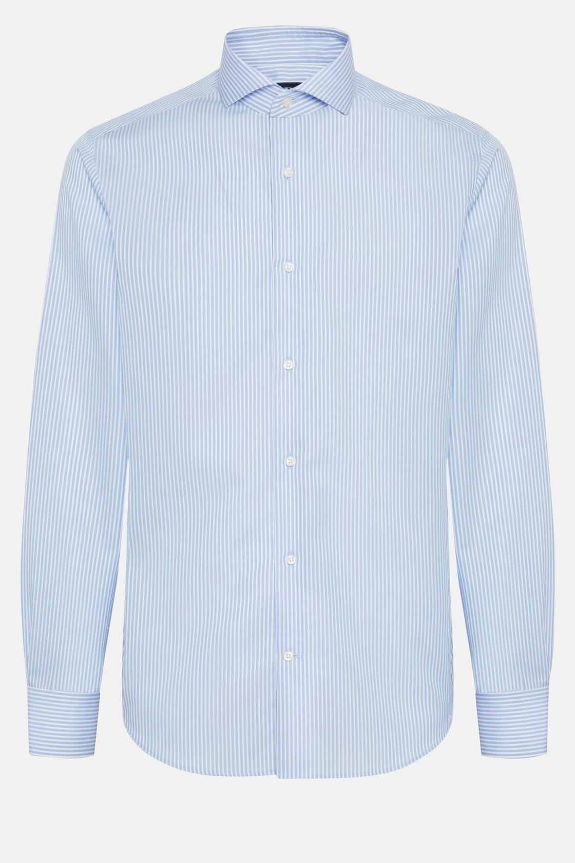 Striped Slim Fit Shirt Blue, Light Blue, large image number 10
