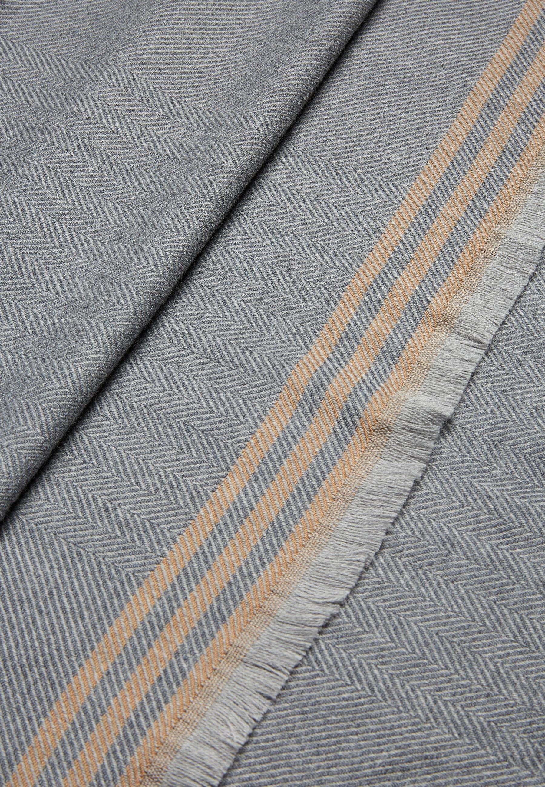Grey Drill Wool Scarf, 3901_GREY, large image number 0