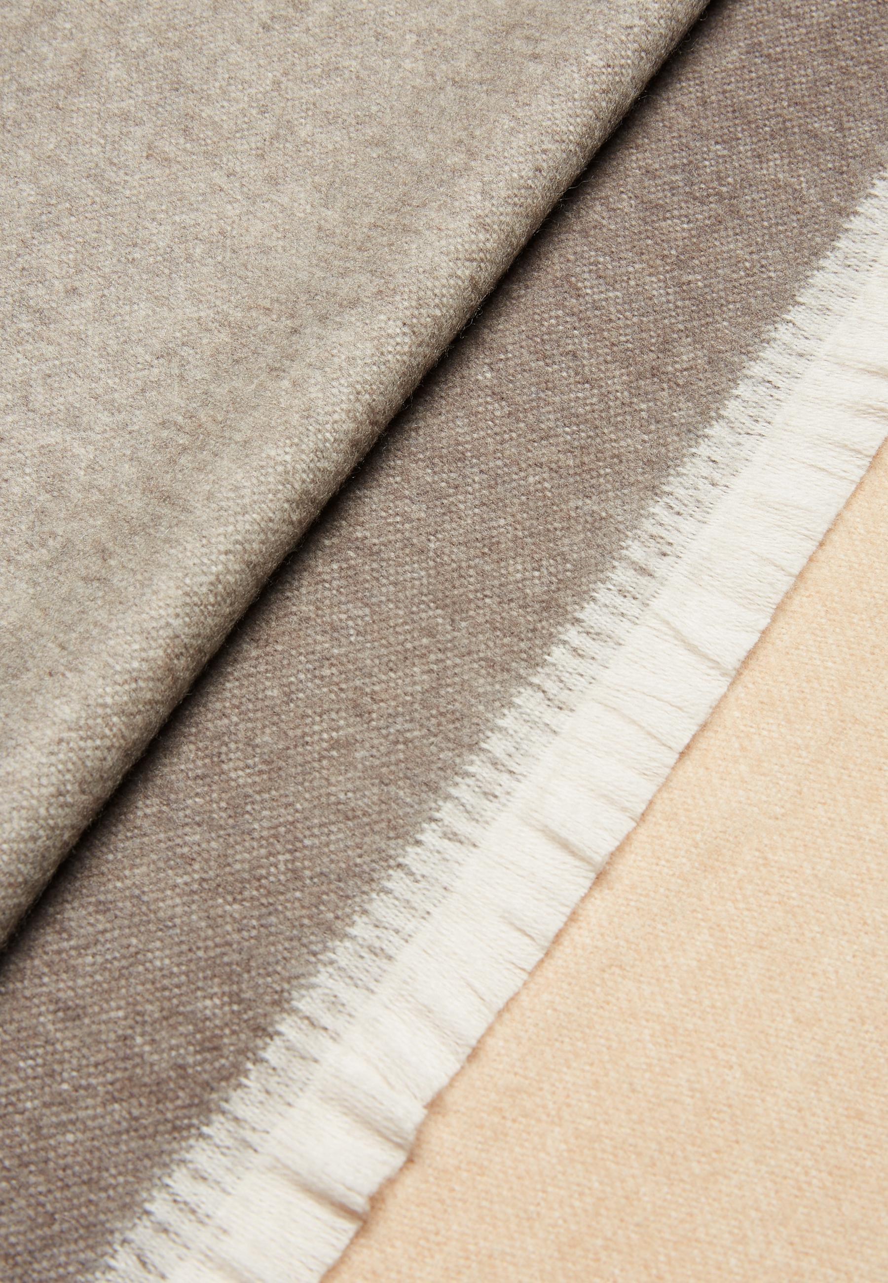 Brown Drill Wool Scarf, , large image number 0