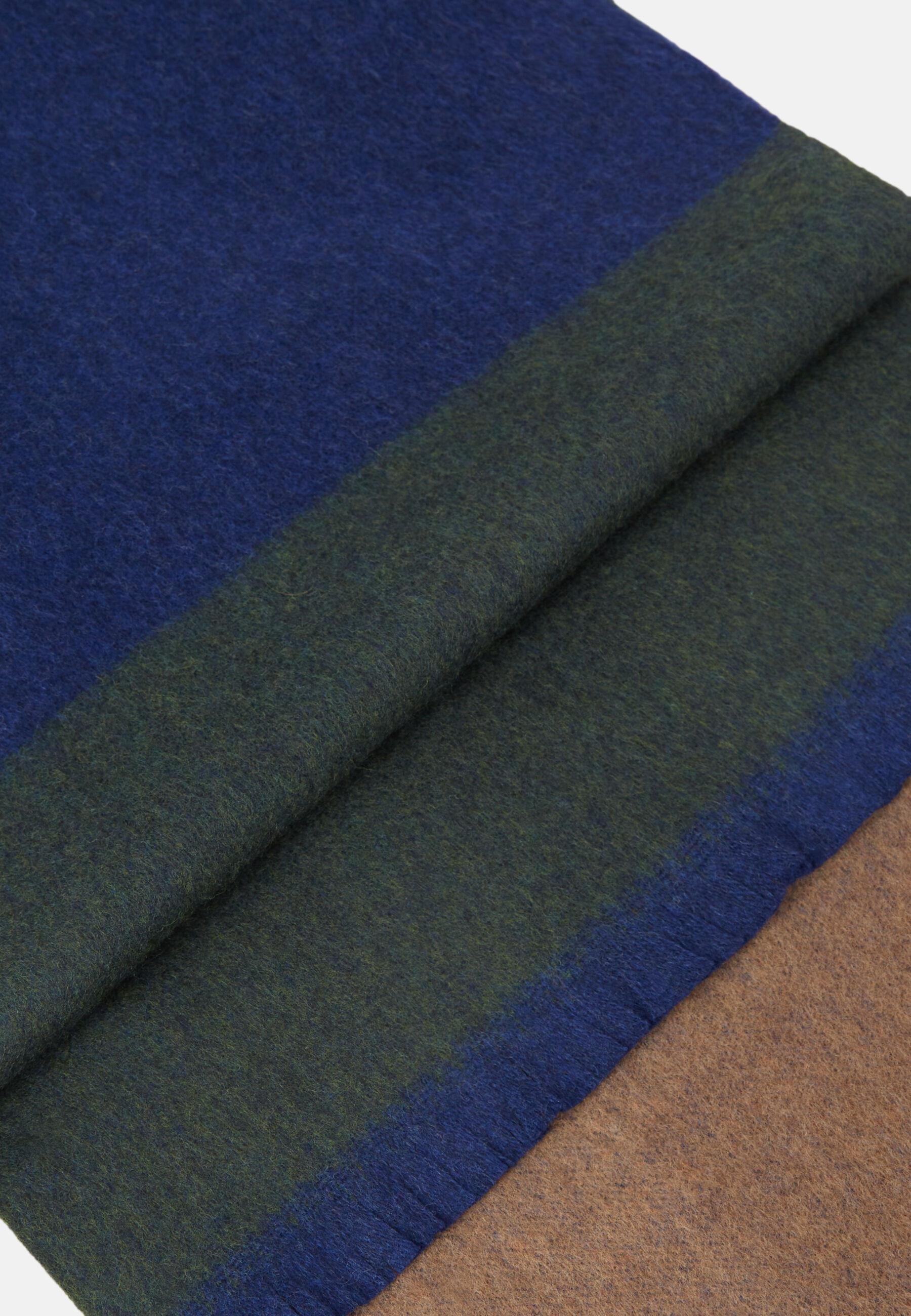 Drill Wool Scarf Blue, , large image number 0