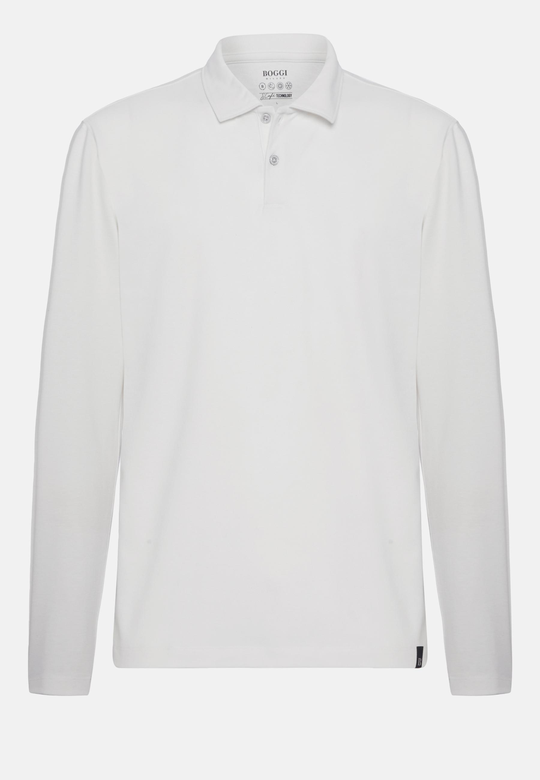 High-Performance Jersey Polo Shirt Cream, Cream, large image number 3