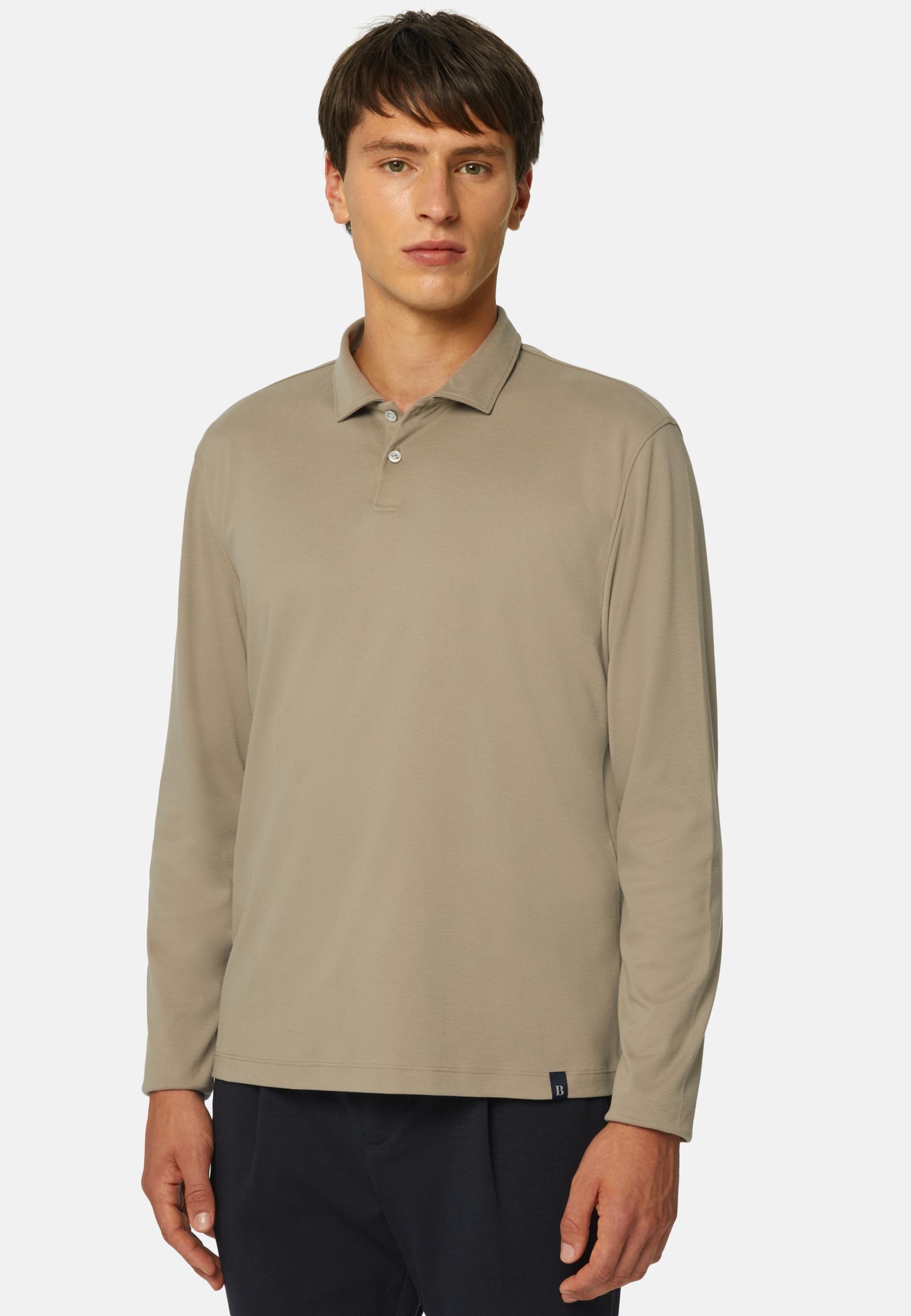 Boggi Milano - Brown High-Performance Jersey Polo Shirt