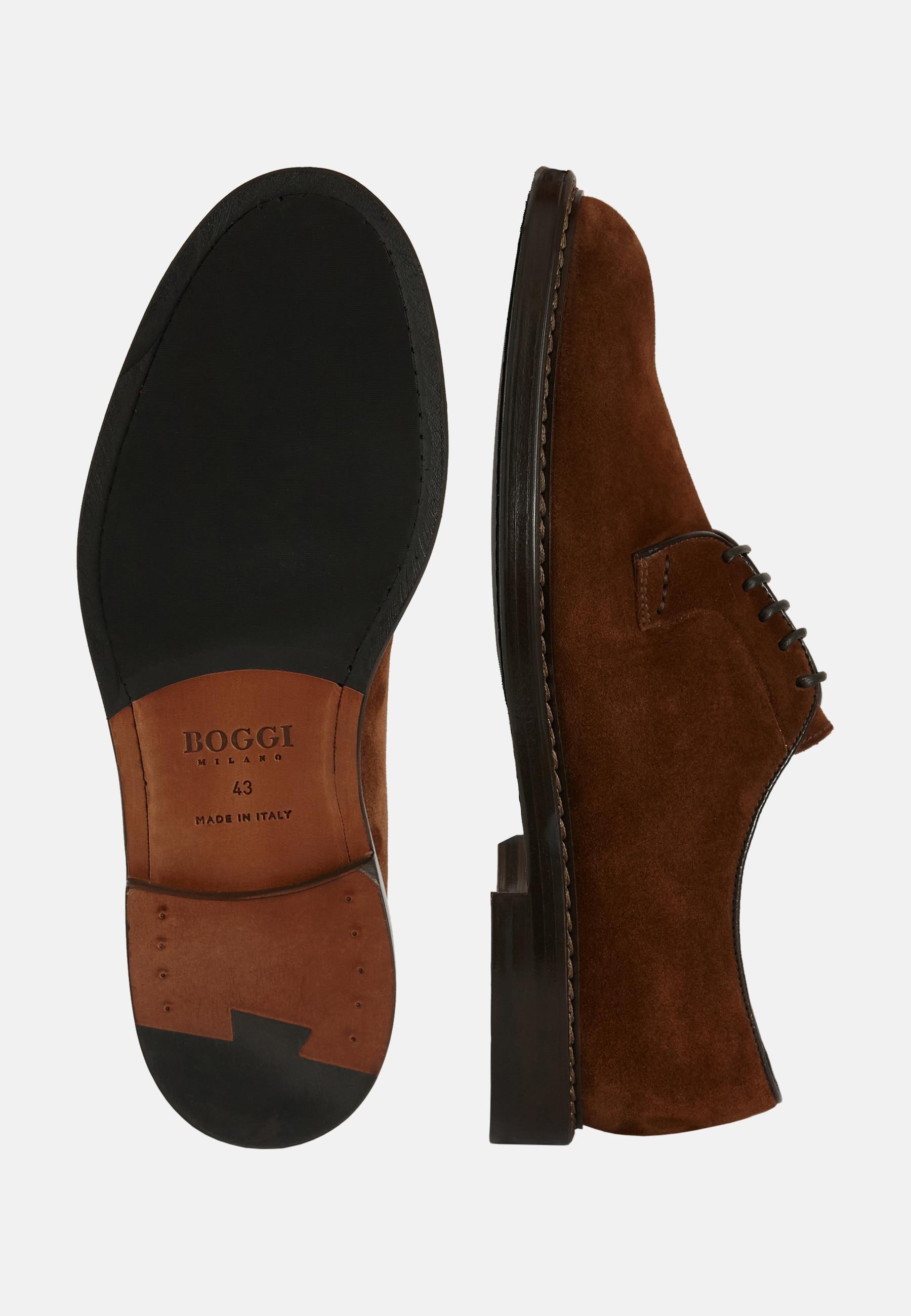 Suede Derby Shoes Brown, , large image number 2