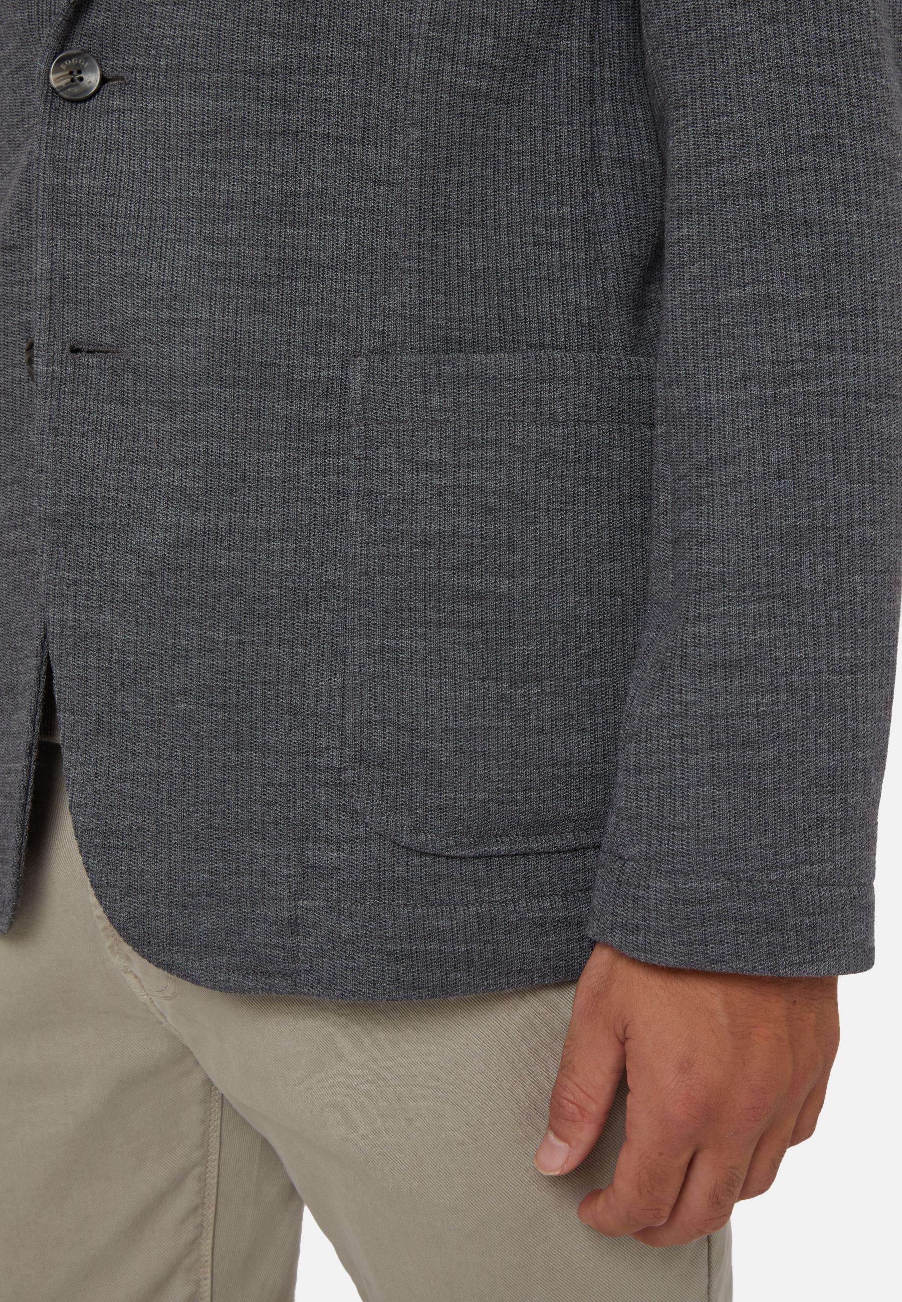 Textured Bridge Jacket Grey, 3901_GREY, large image number 4