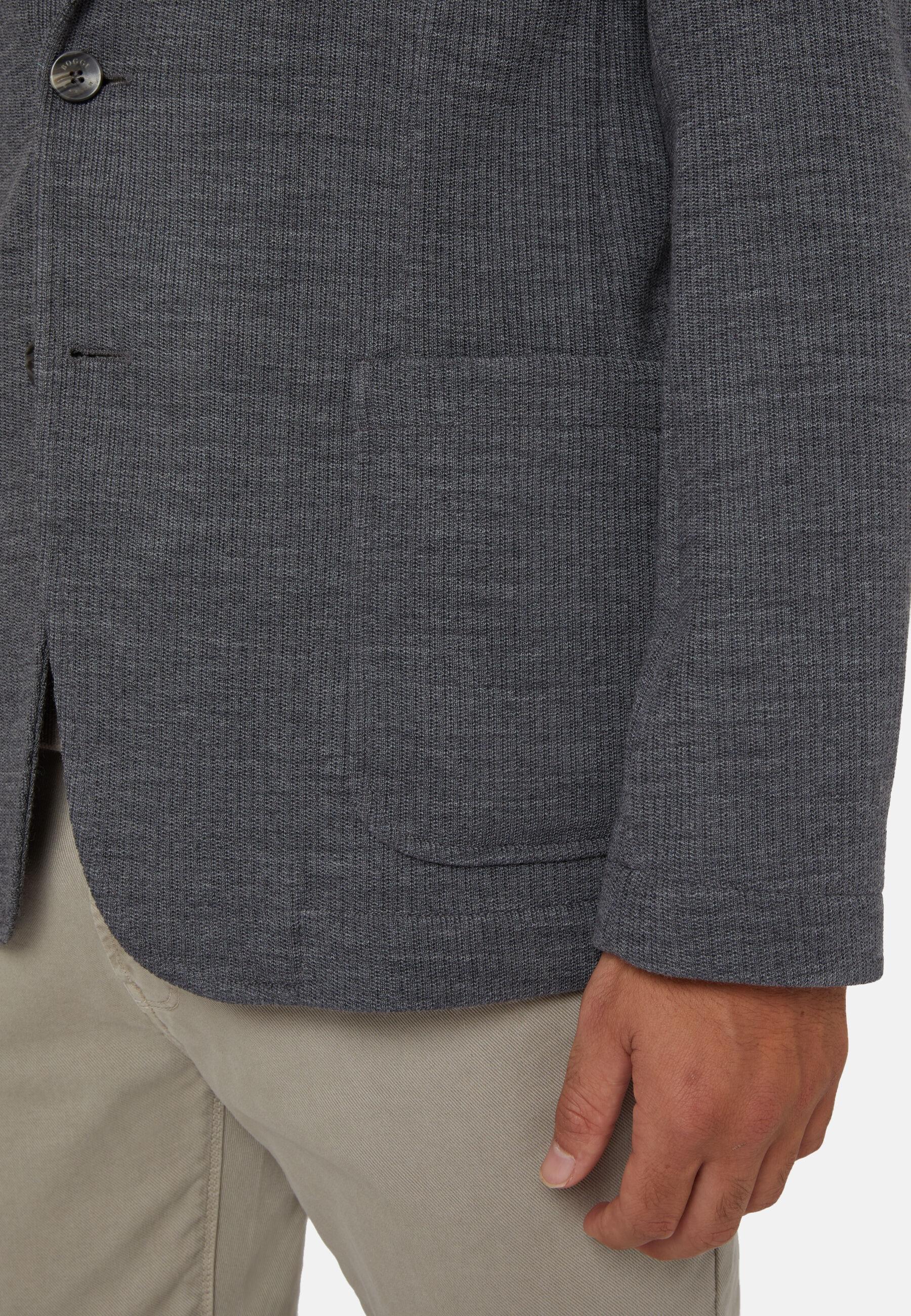 Textured Bridge Jacket Grey, 3901_GREY, large image number 5