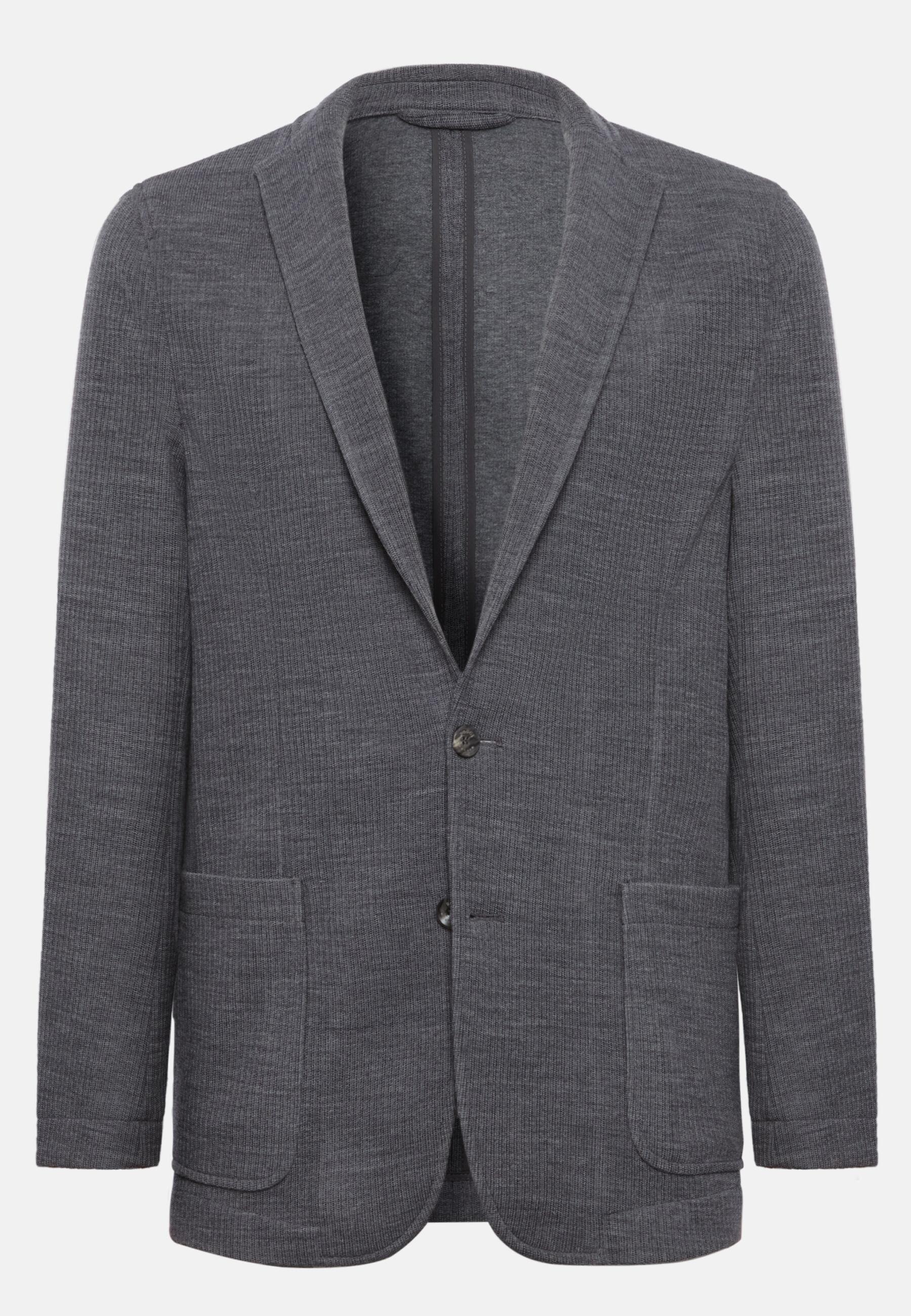 Textured Bridge Jacket Grey, 3901_GREY, large image number 7