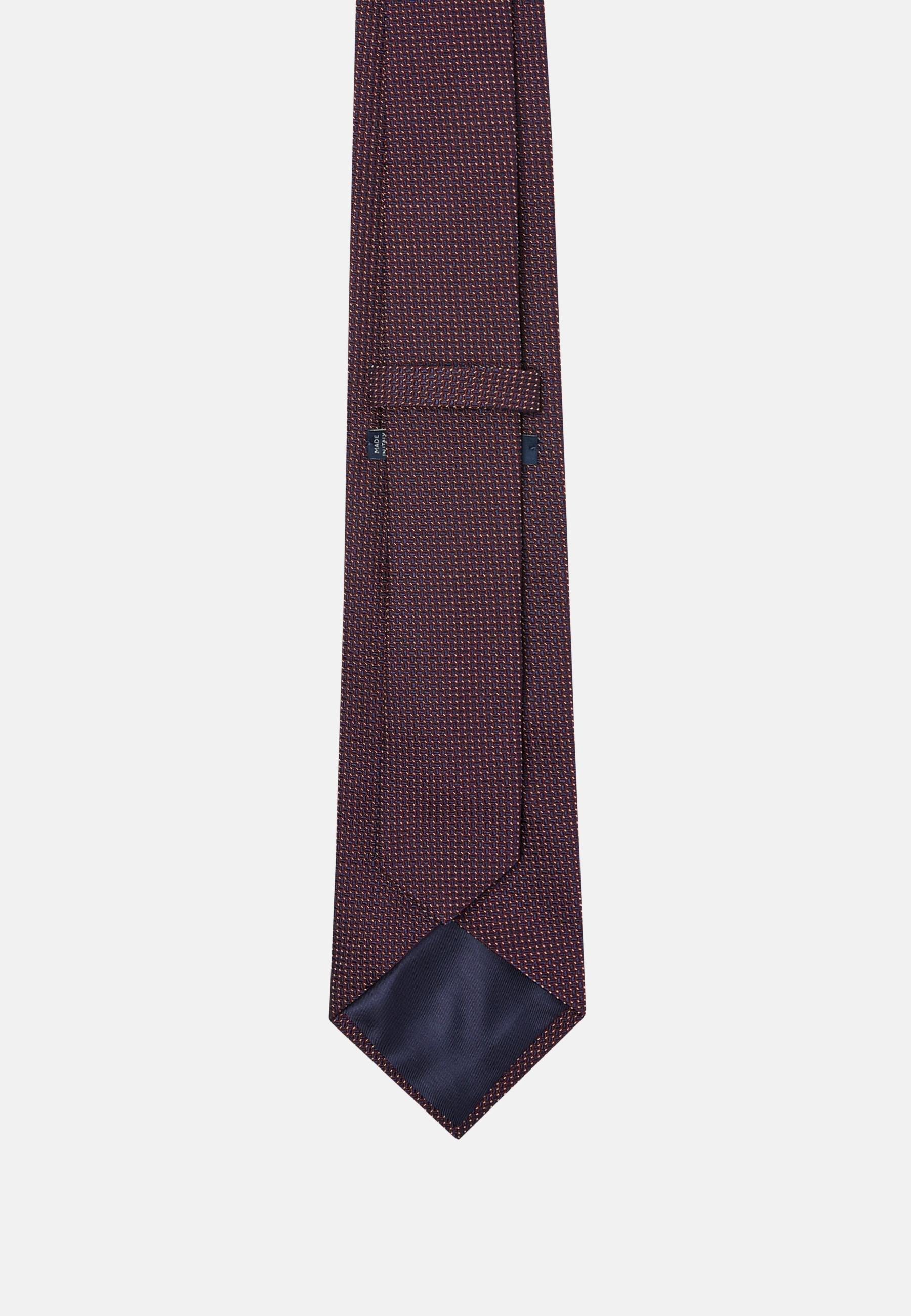 Boggi Milano - Red Micro Design Silk Blend Tie