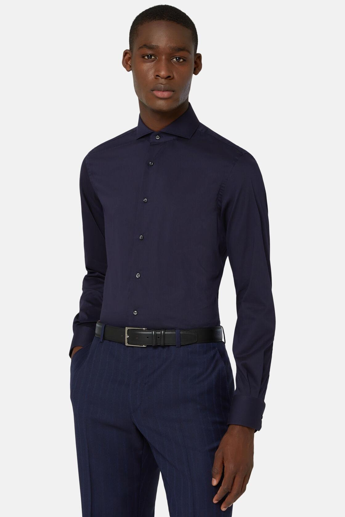 Slim Shirt Blue, Navy blue, large image number 2