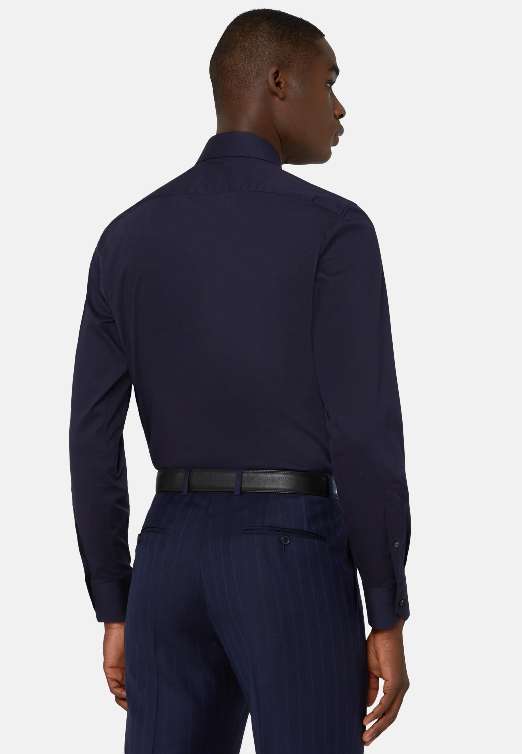 Slim Shirt Blue, Navy blue, large image number 3