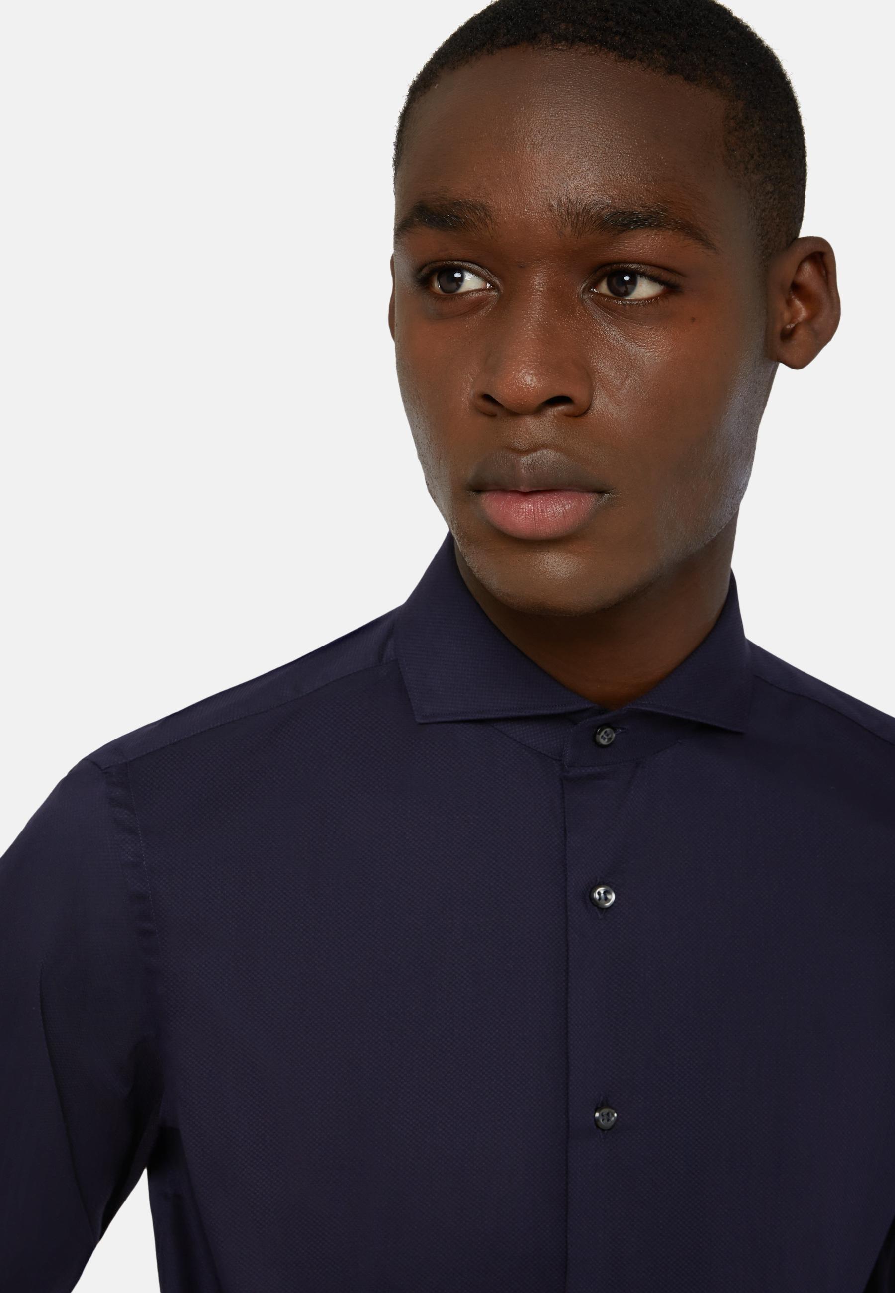 Slim Shirt Blue, Navy blue, large image number 5