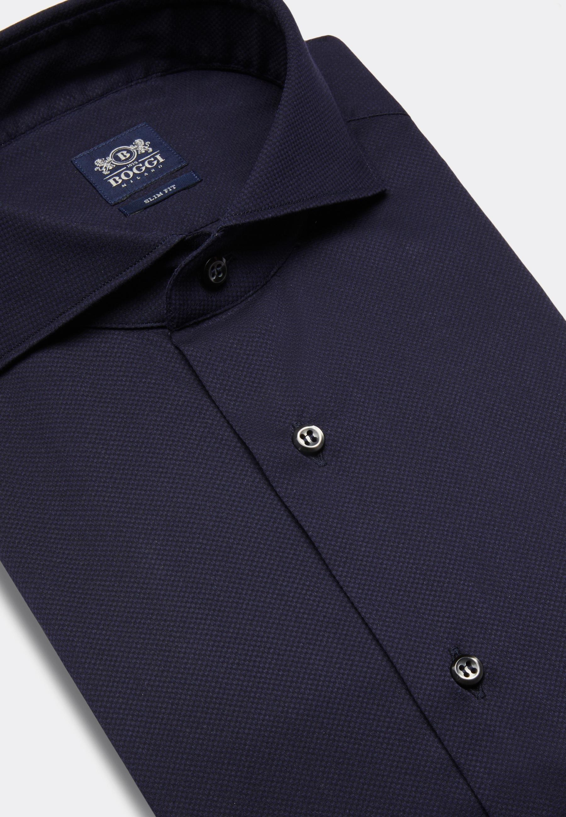 Slim Shirt Blue, Navy blue, large image number 7