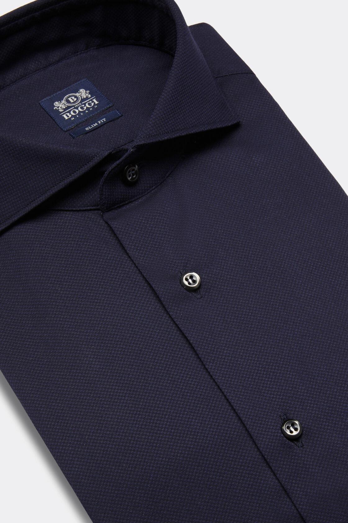Slim Shirt Blue, Navy blue, large image number 8