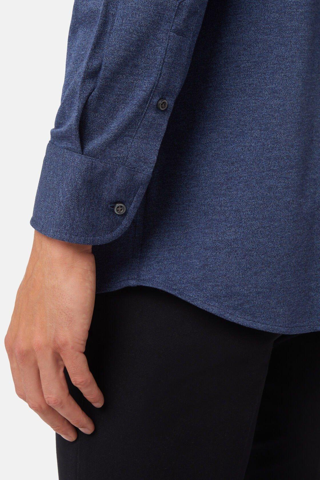 Cotton Jersey Polo Shirt Blue, Navy blue, large image number 9