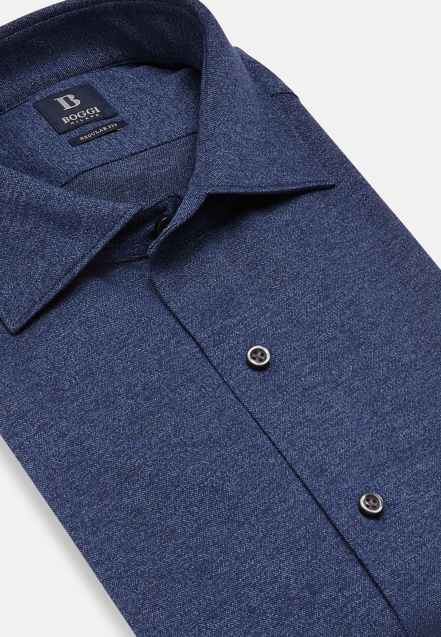 Cotton Jersey Polo Shirt Blue, Navy blue, large image number 10