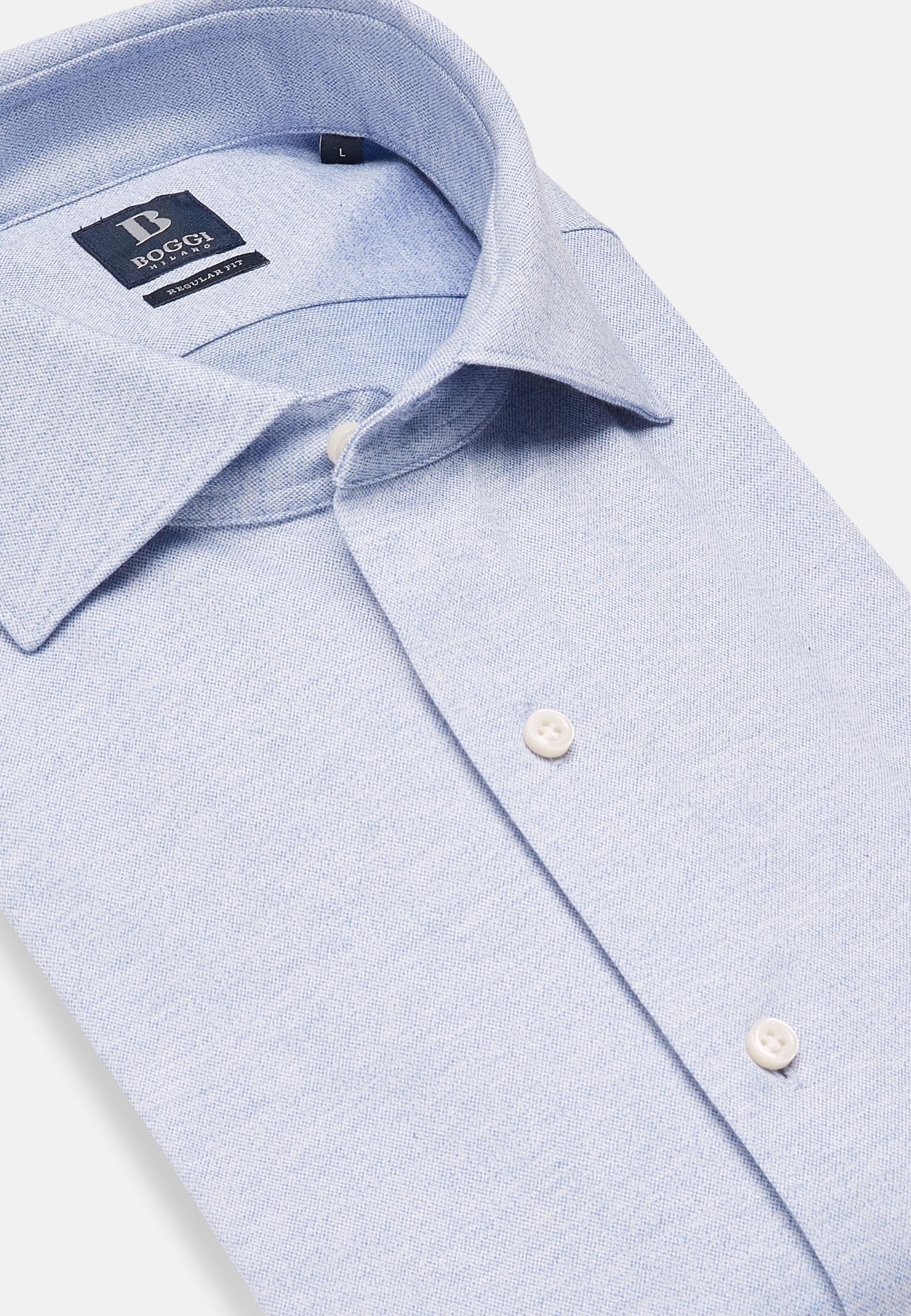 Cotton Jersey Polo Shirt Blue, Light Blue, large image number 7