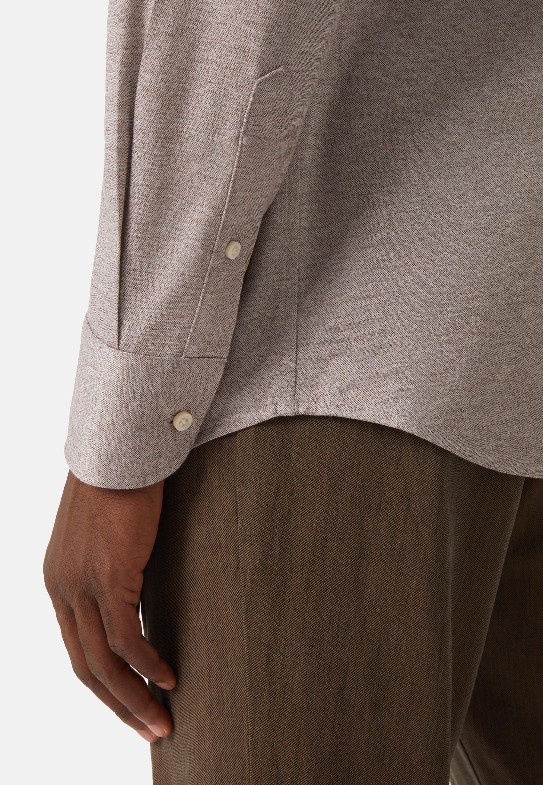 Cotton Jersey Polo Shirt Beige, Beige, large image number 5